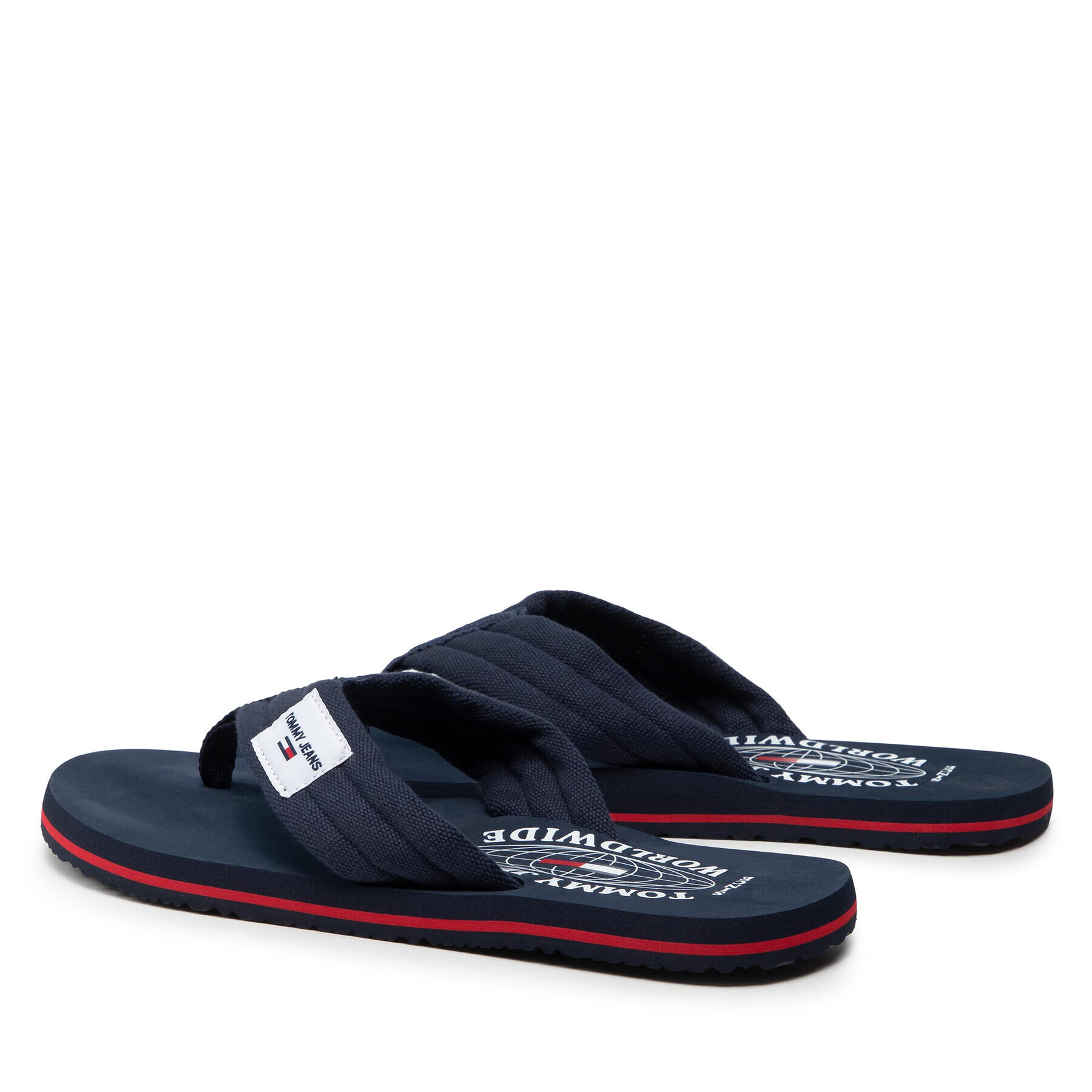 Tommy Jeans Žabky Beach Sandal EM0EM01002 Tmavomodrá - Pepit.cz