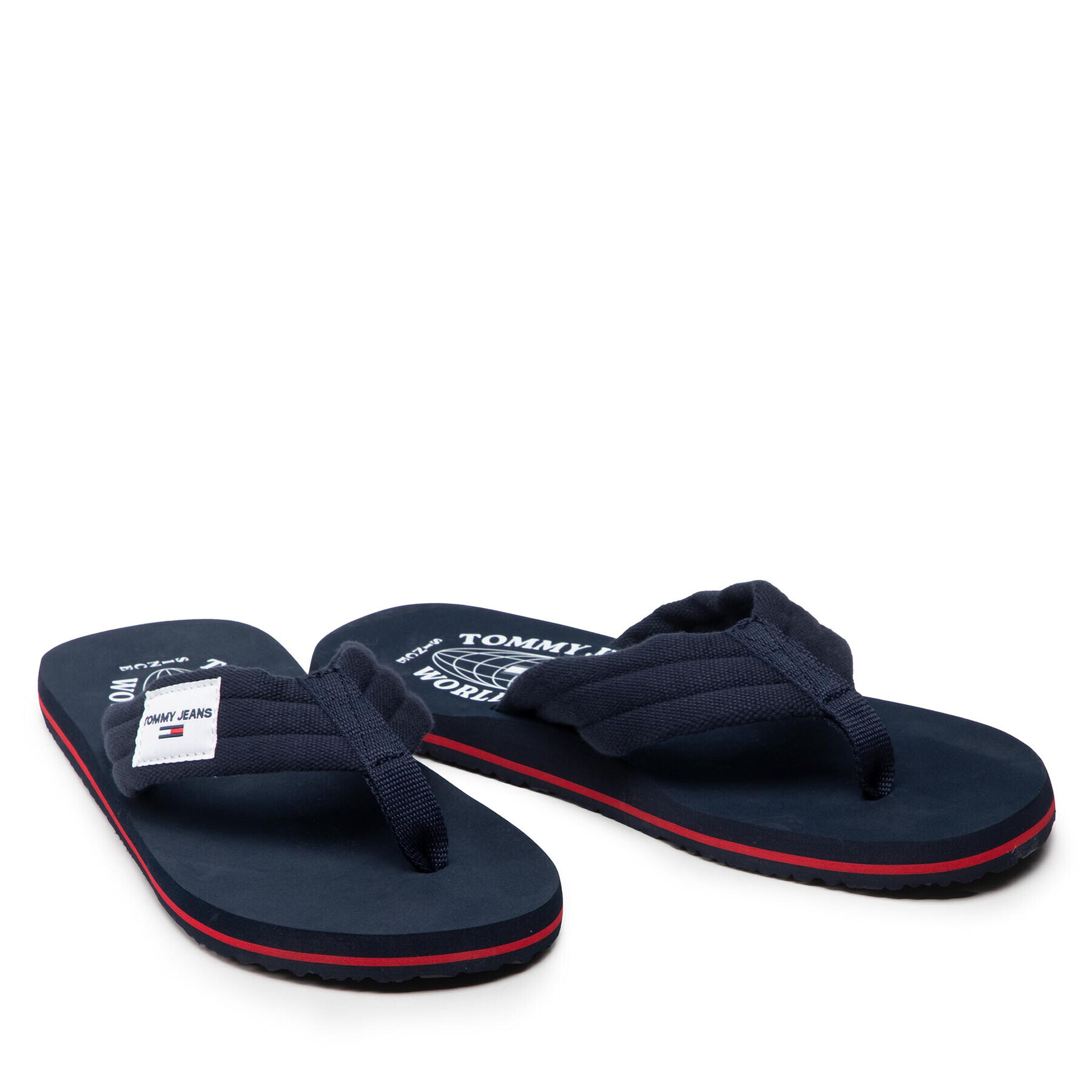 Tommy Jeans Žabky Beach Sandal EM0EM01002 Tmavomodrá - Pepit.cz