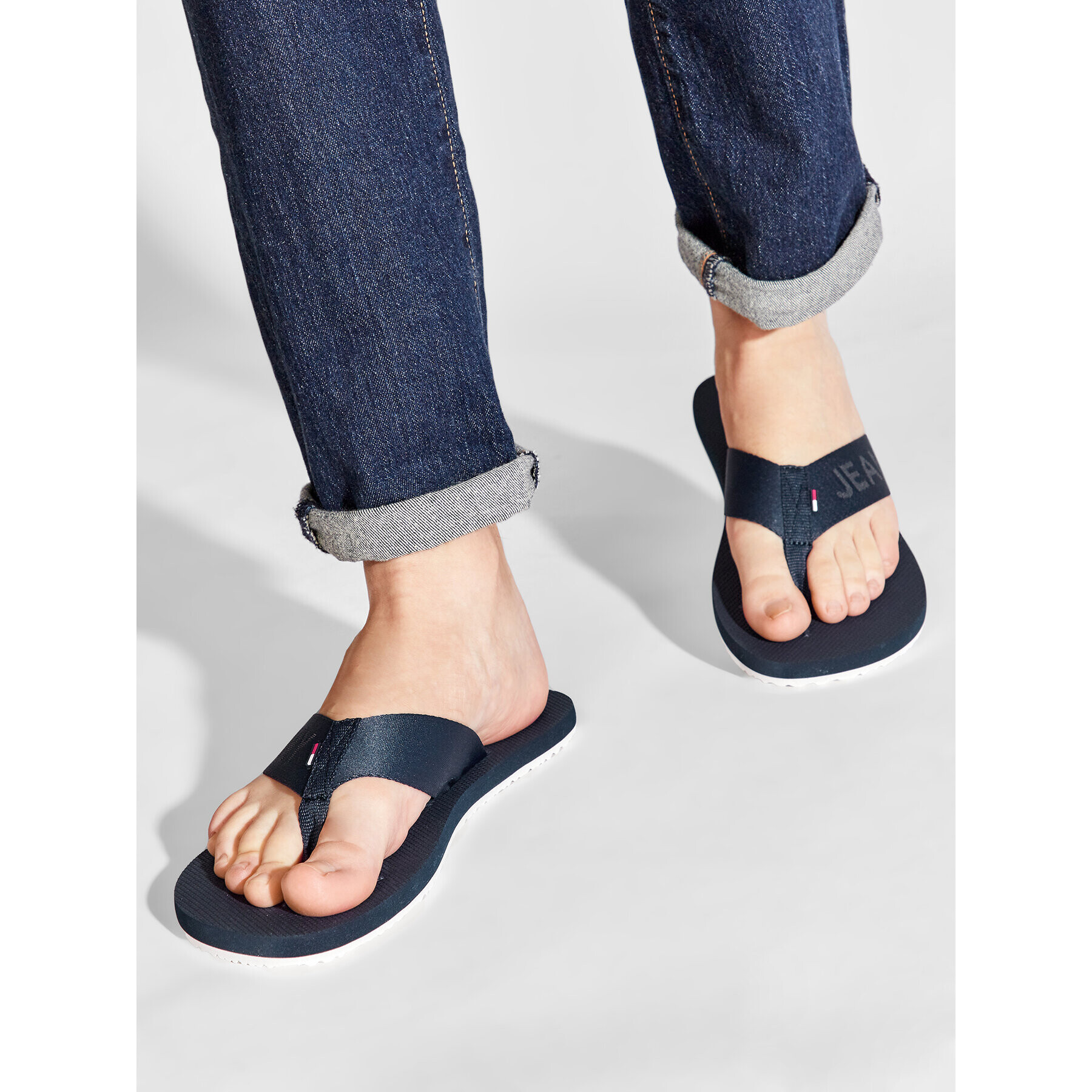 Tommy Jeans Žabky Comfort Footbed Beach Sandal EM0EM01001 Tmavomodrá - Pepit.cz