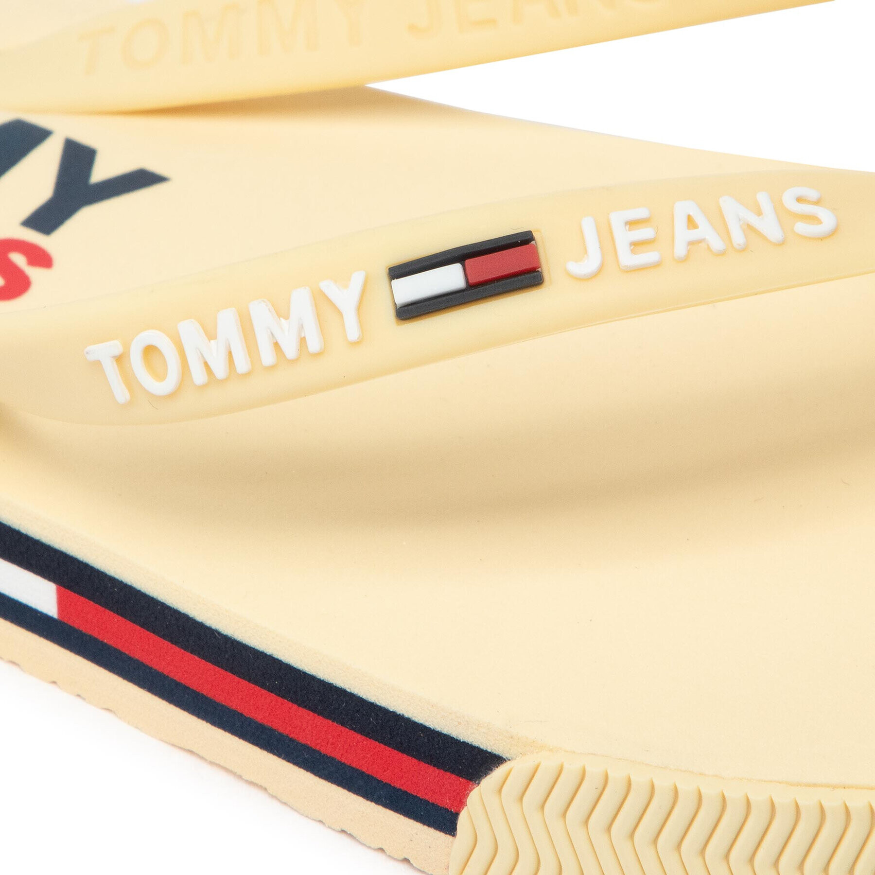 Tommy Jeans Žabky Flag Tommy Jeanns Beach Sandal EN0EN01855 Žlutá - Pepit.cz