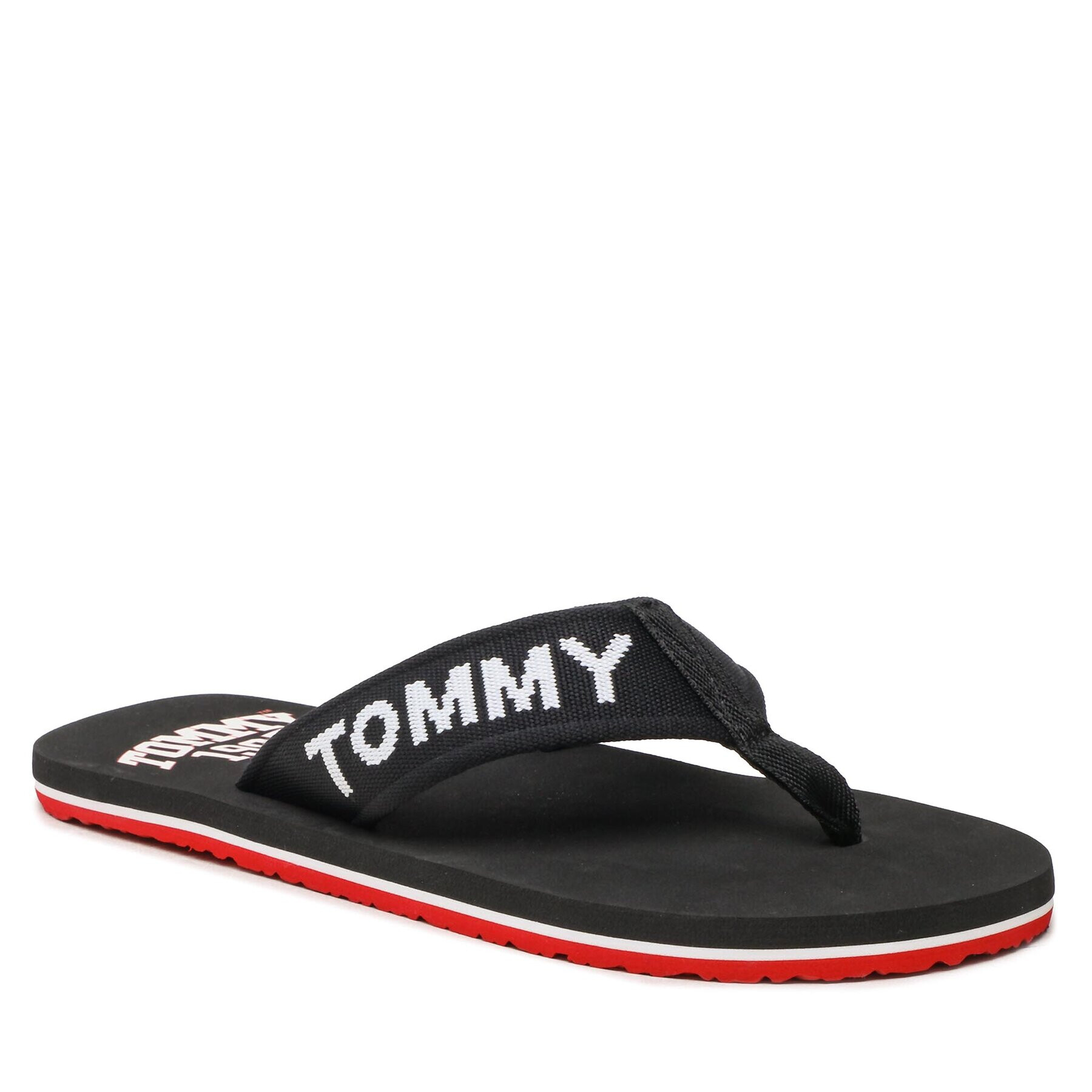 Tommy Jeans Žabky Flip Flop Logo Tape EM0EM01147 Černá - Pepit.cz