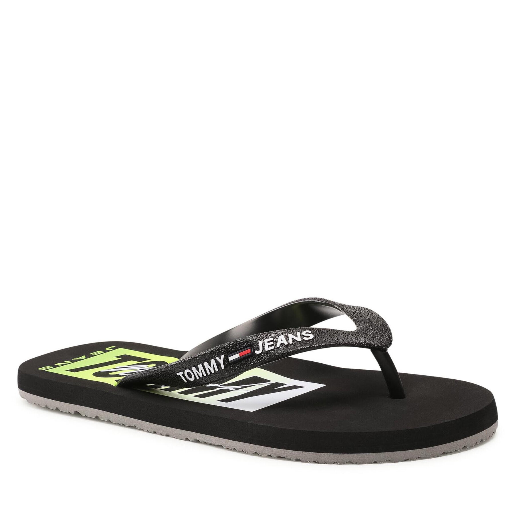 Tommy Jeans Žabky Print Beach Sandal EM0EM00687 Černá - Pepit.cz