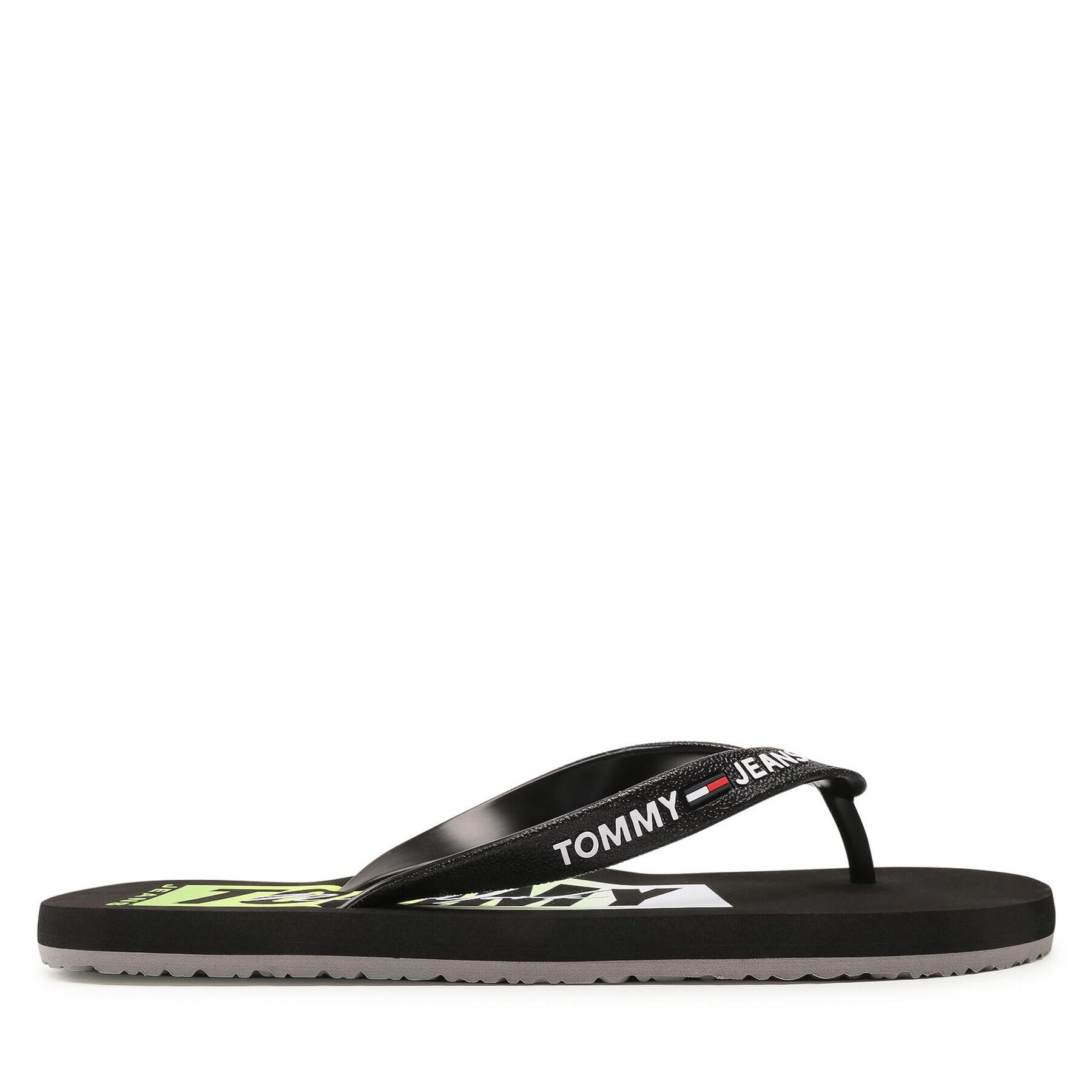 Tommy Jeans Žabky Print Beach Sandal EM0EM00687 Černá - Pepit.cz