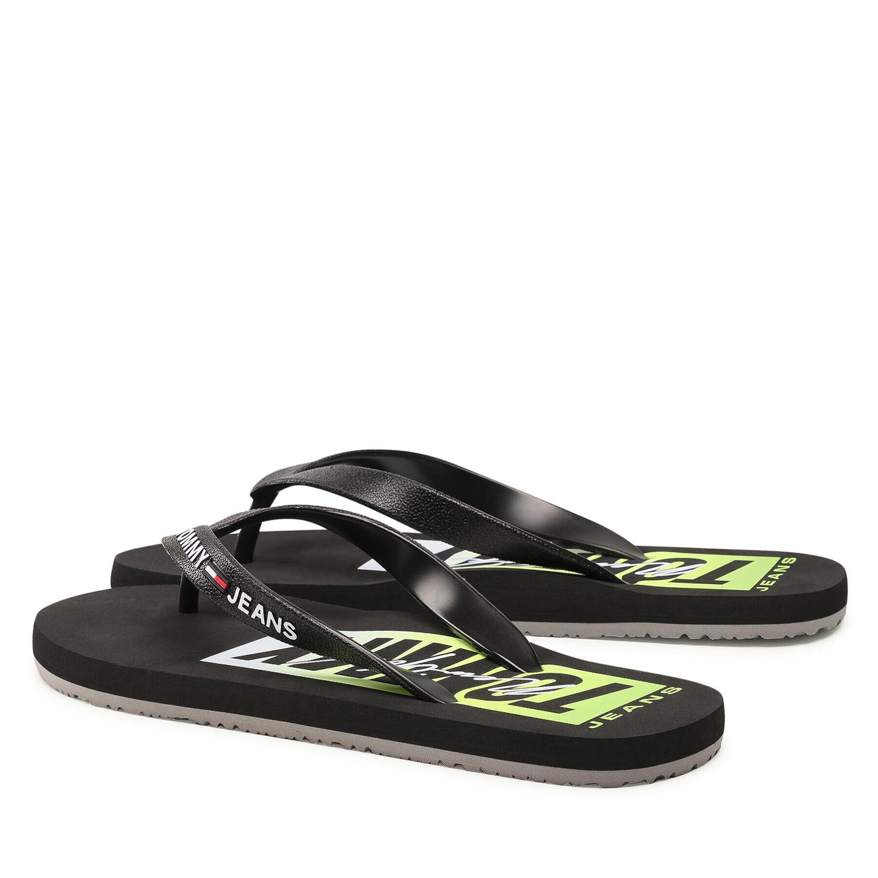 Tommy Jeans Žabky Print Beach Sandal EM0EM00687 Černá - Pepit.cz