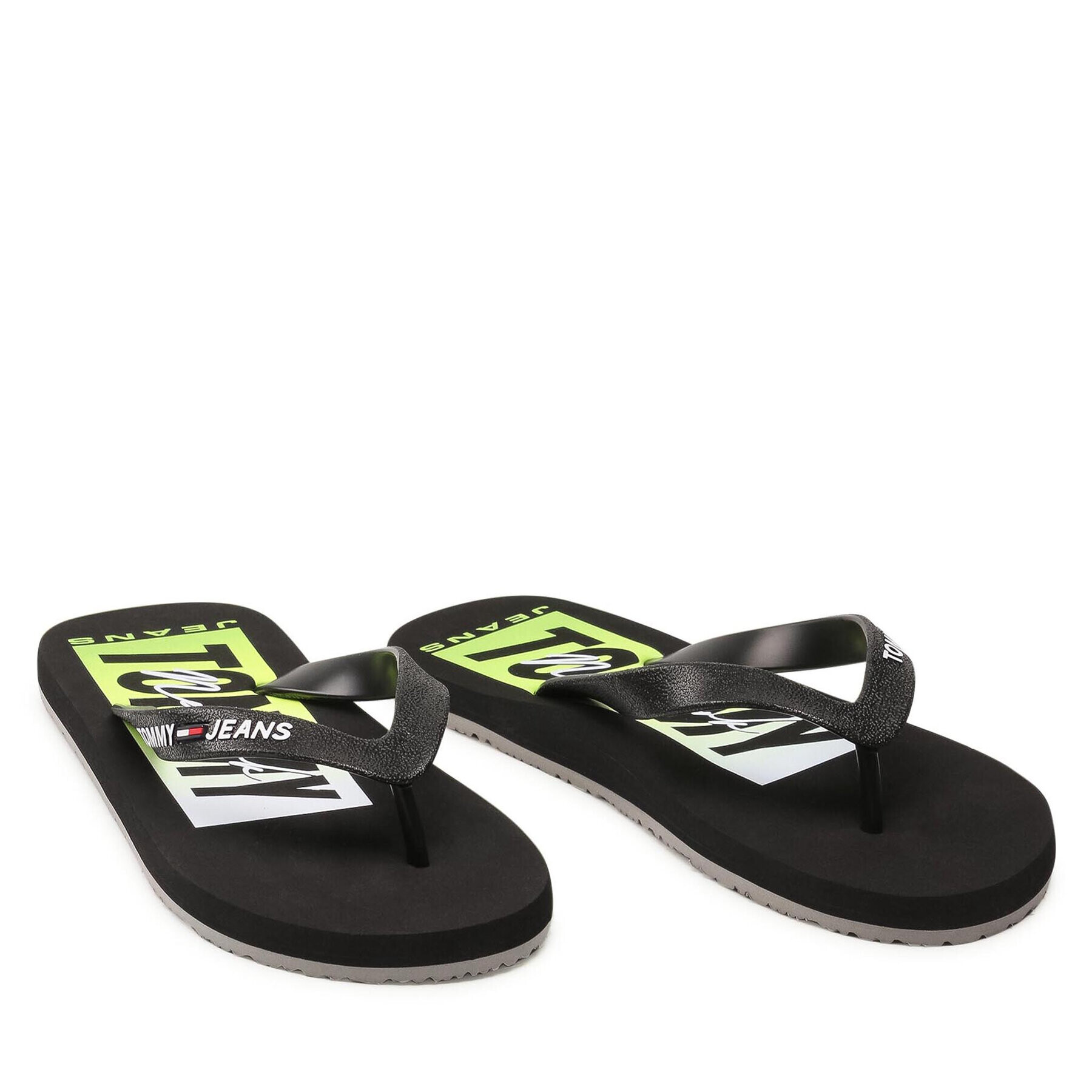 Tommy Jeans Žabky Print Beach Sandal EM0EM00687 Černá - Pepit.cz