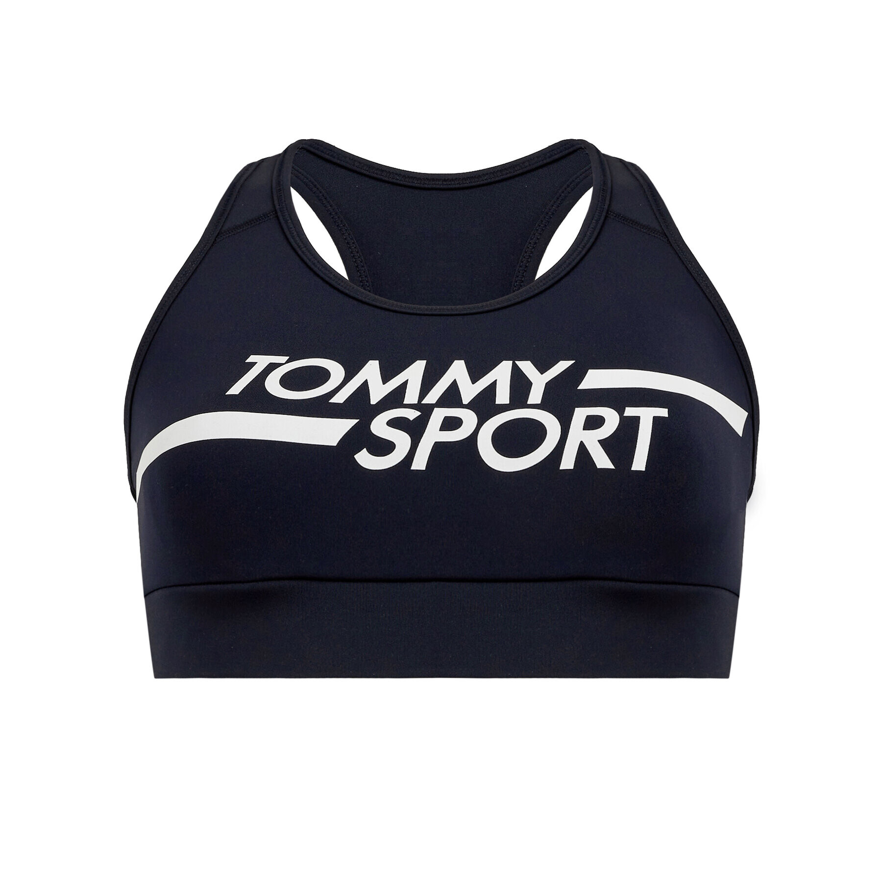 Tommy Sport Podprsenkový top Mid Logo S10S100451 Tmavomodrá - Pepit.cz