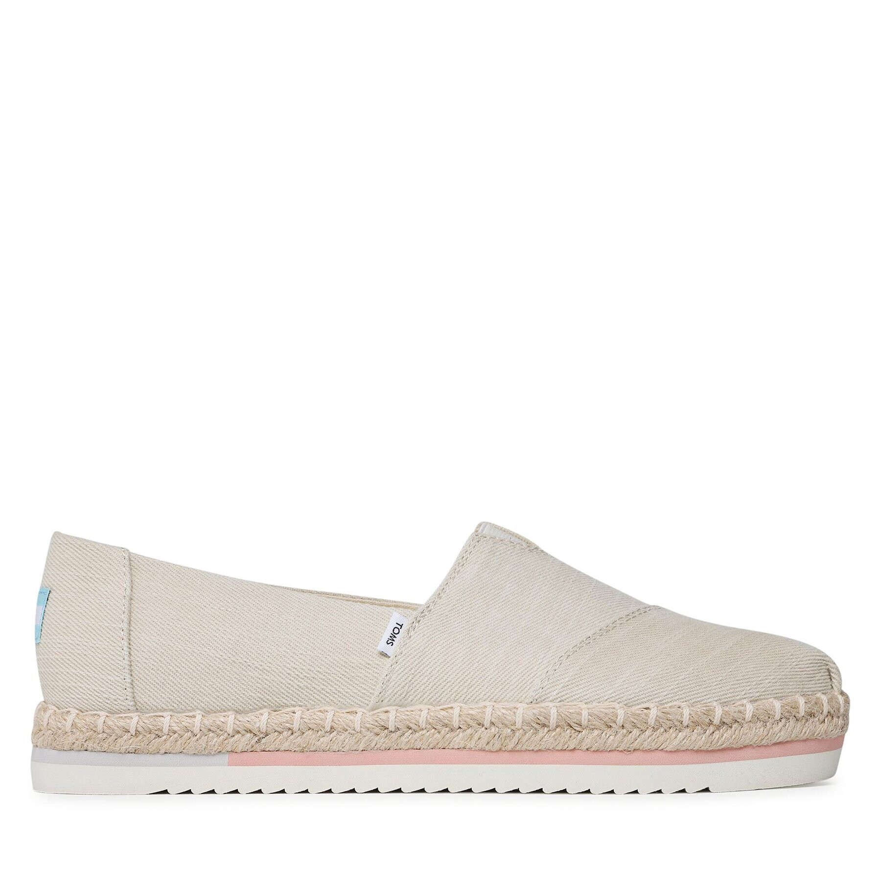 Toms Espadrilky Alpargata Platform Rope 10017830 Béžová - Pepit.cz