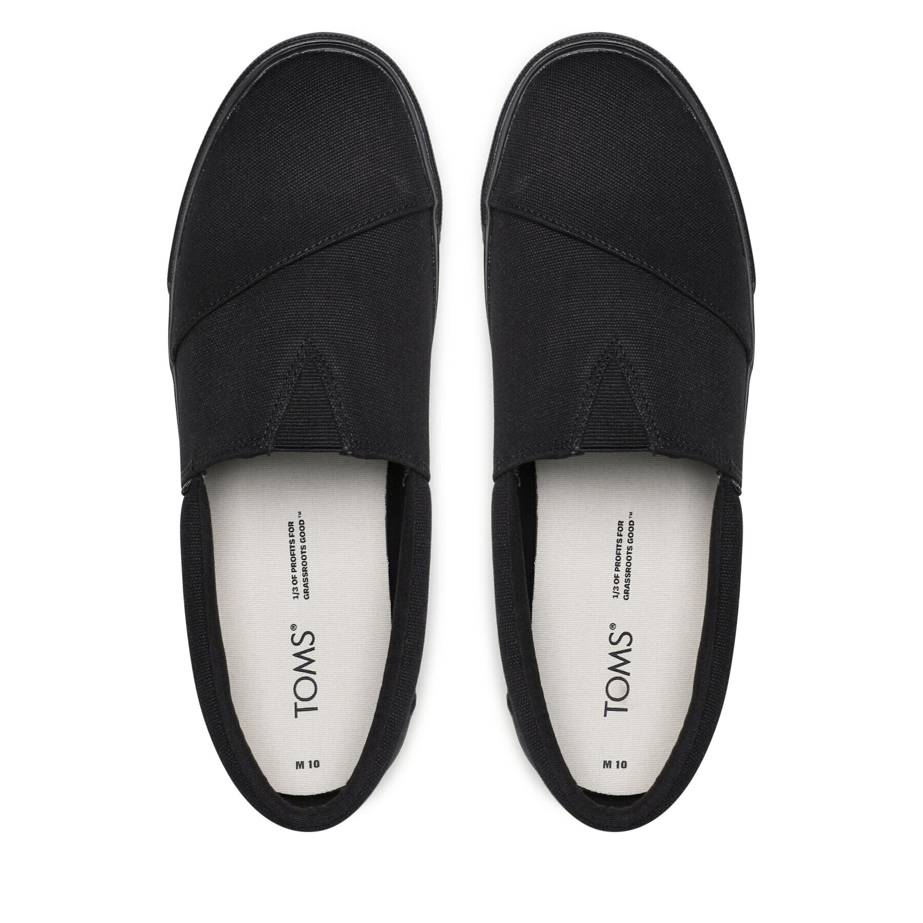 Toms Tenisky Alpargata Fenix Slip On 10017692 Černá - Pepit.cz