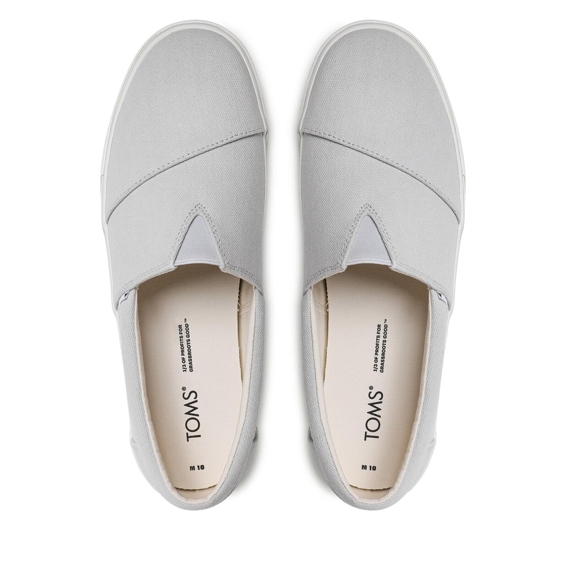 Toms Tenisky Alpargata Fenix Slip On 10017698 Šedá - Pepit.cz