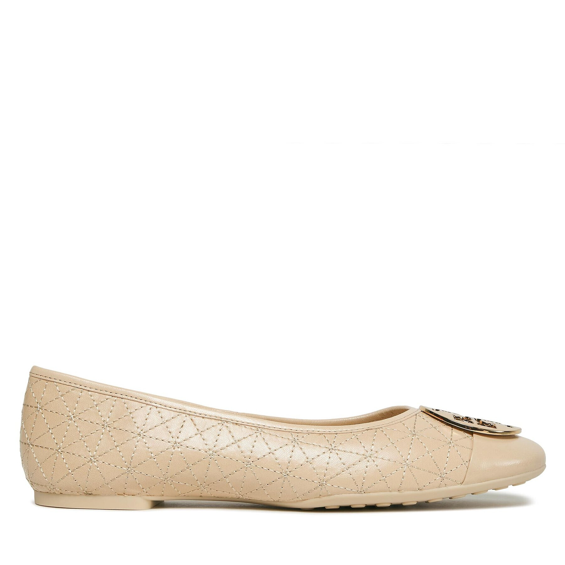 Tory Burch Baleríny Claire Quilted Ballet 156810 Béžová - Pepit.cz