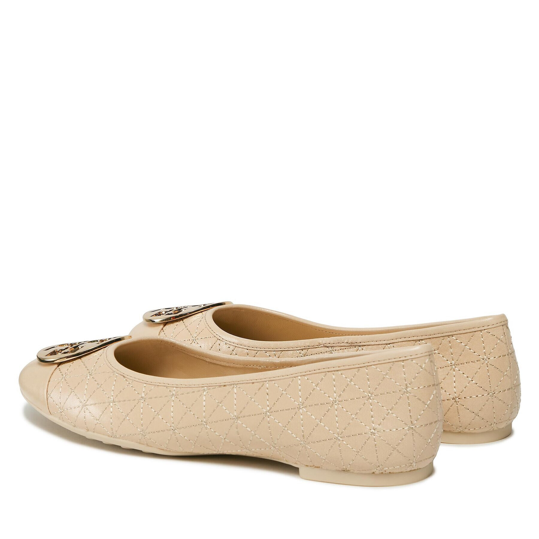 Tory Burch Baleríny Claire Quilted Ballet 156810 Béžová - Pepit.cz