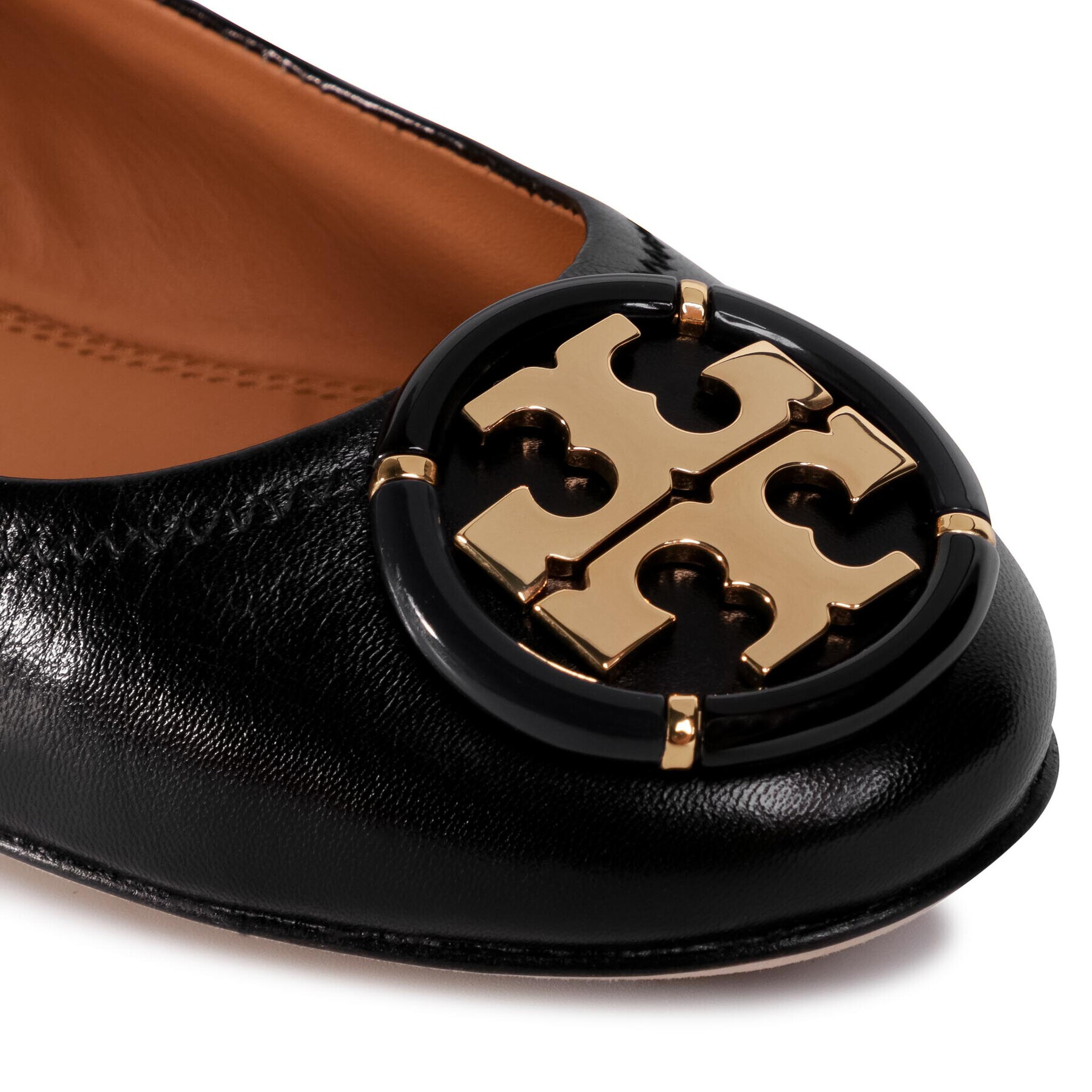 Tory Burch Baleríny Minnie Ballet With Multi Logo 74062 Černá - Pepit.cz