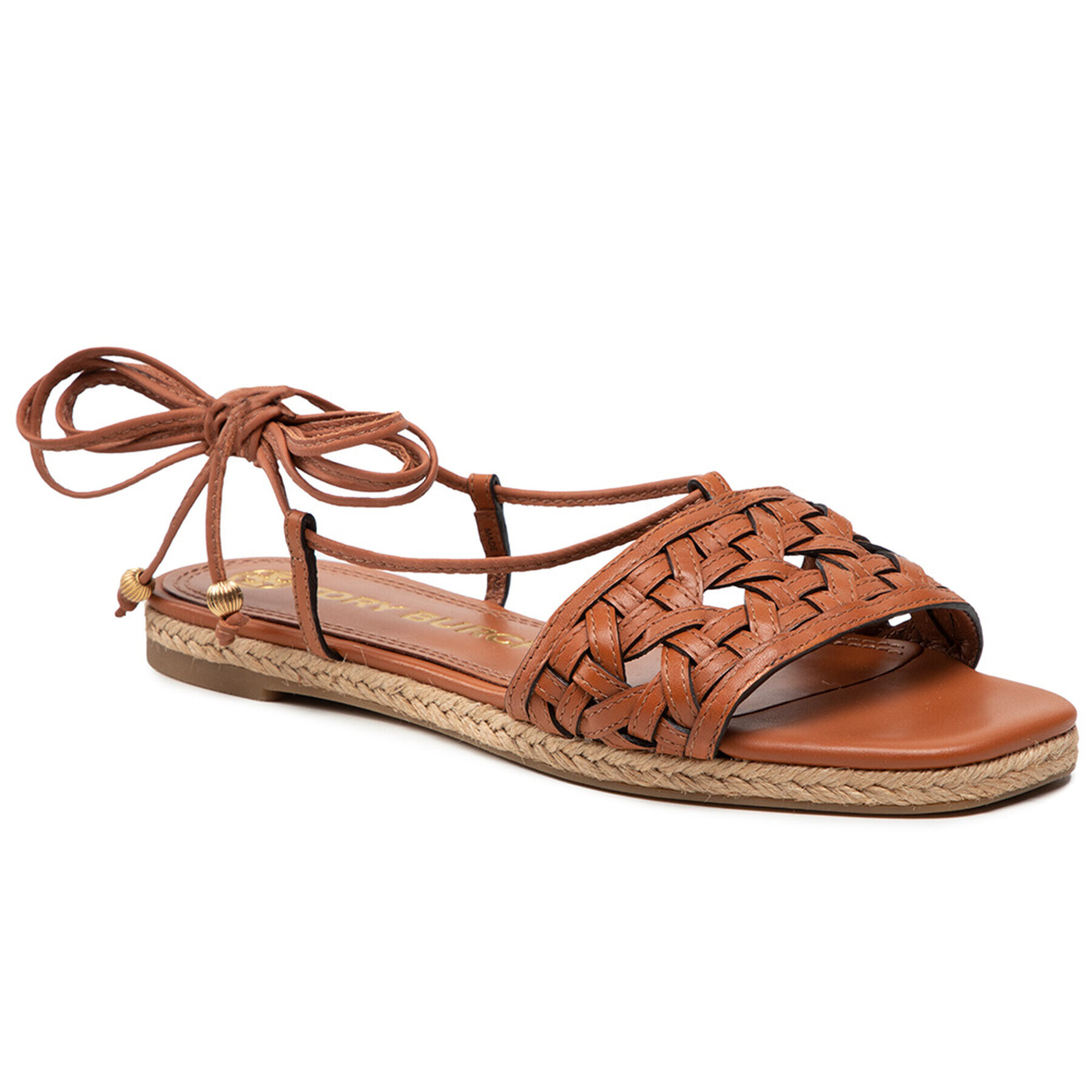 Tory Burch Espadrilky Basketweave Espadrille 82828 Hnědá - Pepit.cz