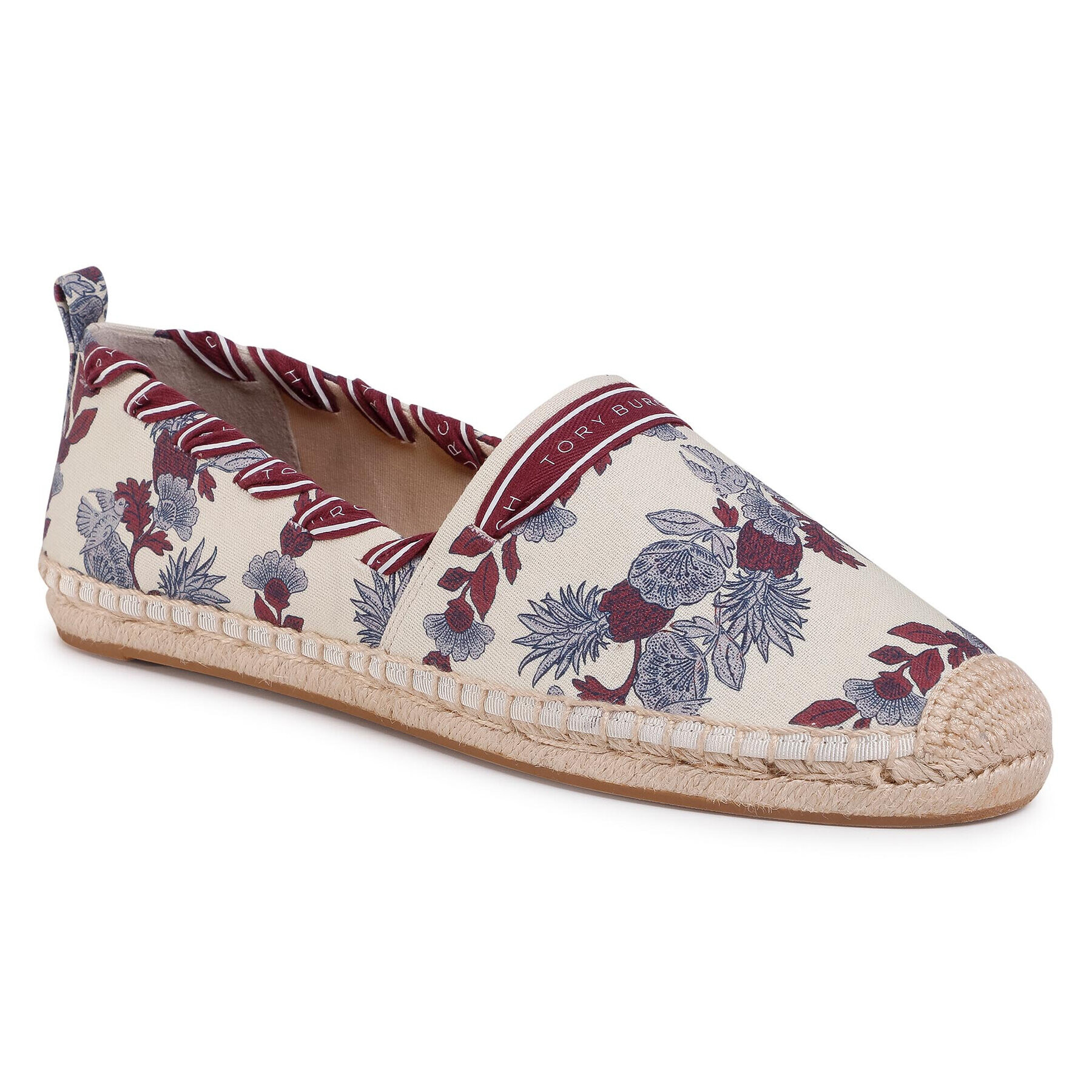 Tory Burch Espadrilky Grosgrain Whipstitch 71649 Béžová - Pepit.cz