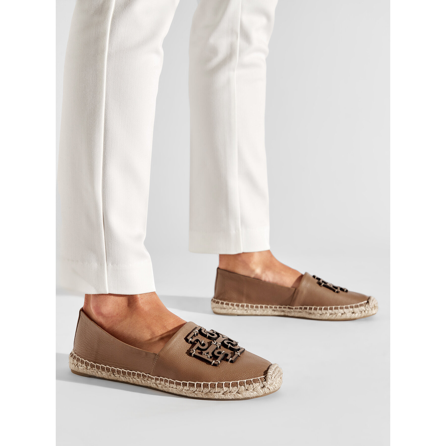 Tory Burch Espadrilky Ines Espadrile 88767 Hnědá - Pepit.cz