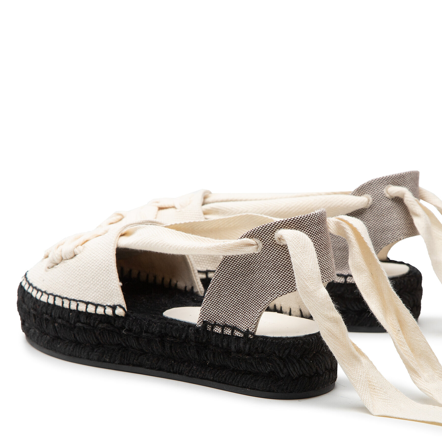 Tory Burch Espadrilky Woven Bouble T Espadrille 282 Béžová - Pepit.cz