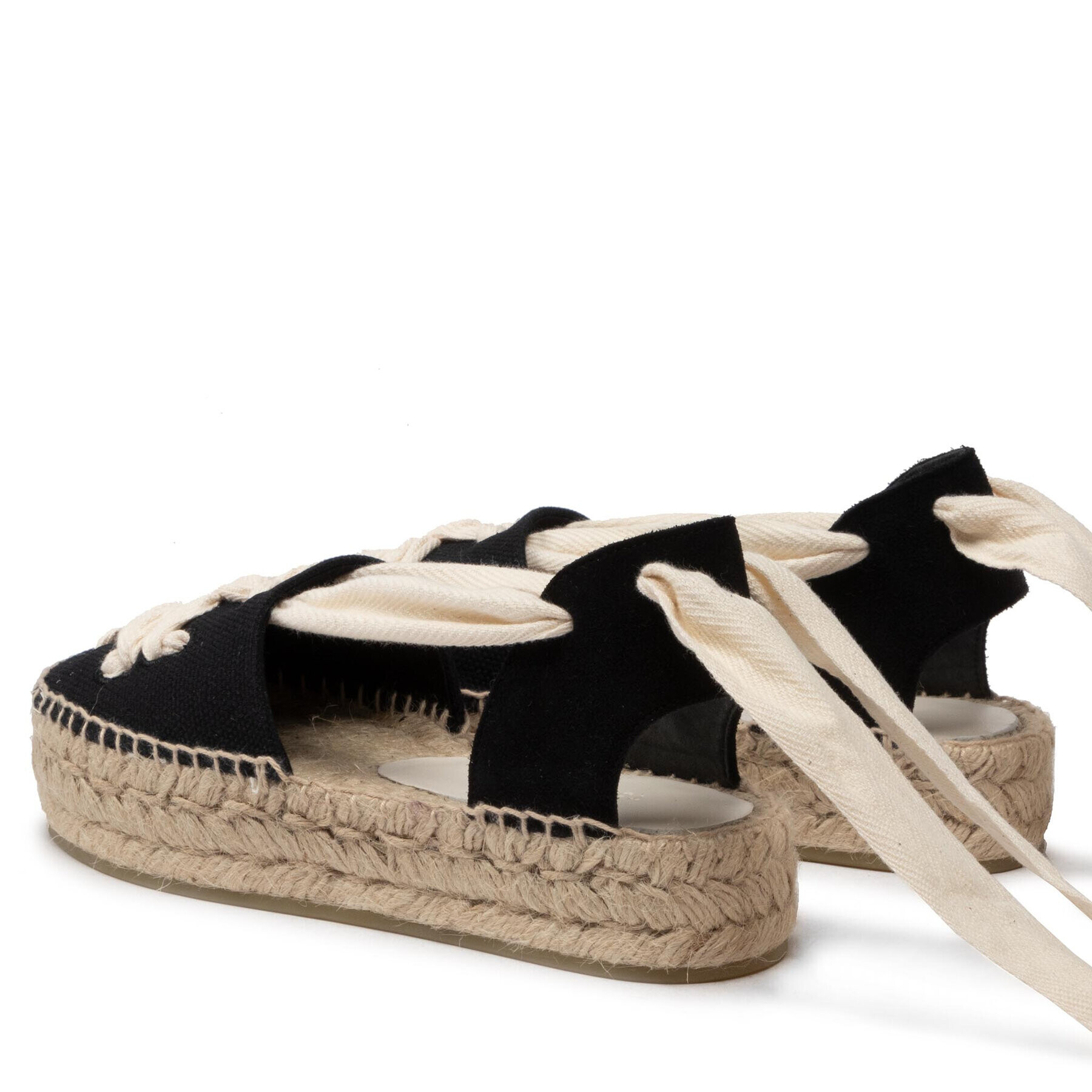 Tory Burch Espadrilky Woven Double Espadrille 140308 Černá - Pepit.cz