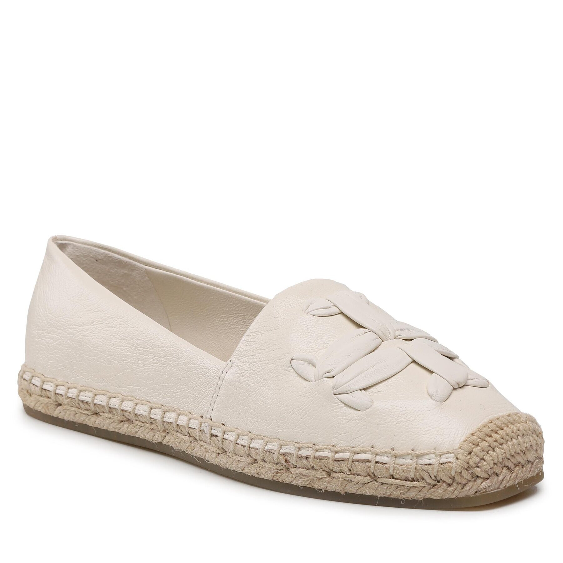 Tory Burch Espadrilky Woven Doublet Aline Espadrille Leather 144042 Béžová - Pepit.cz