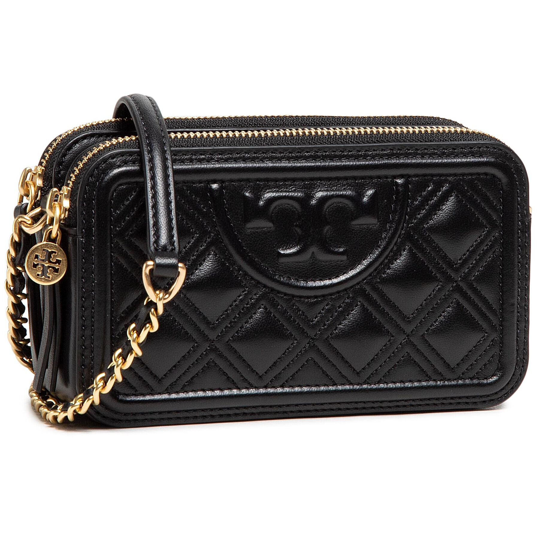 Tory Burch Kabelka Fleming Double Zip Mini Bag 79403-001 Černá - Pepit.cz