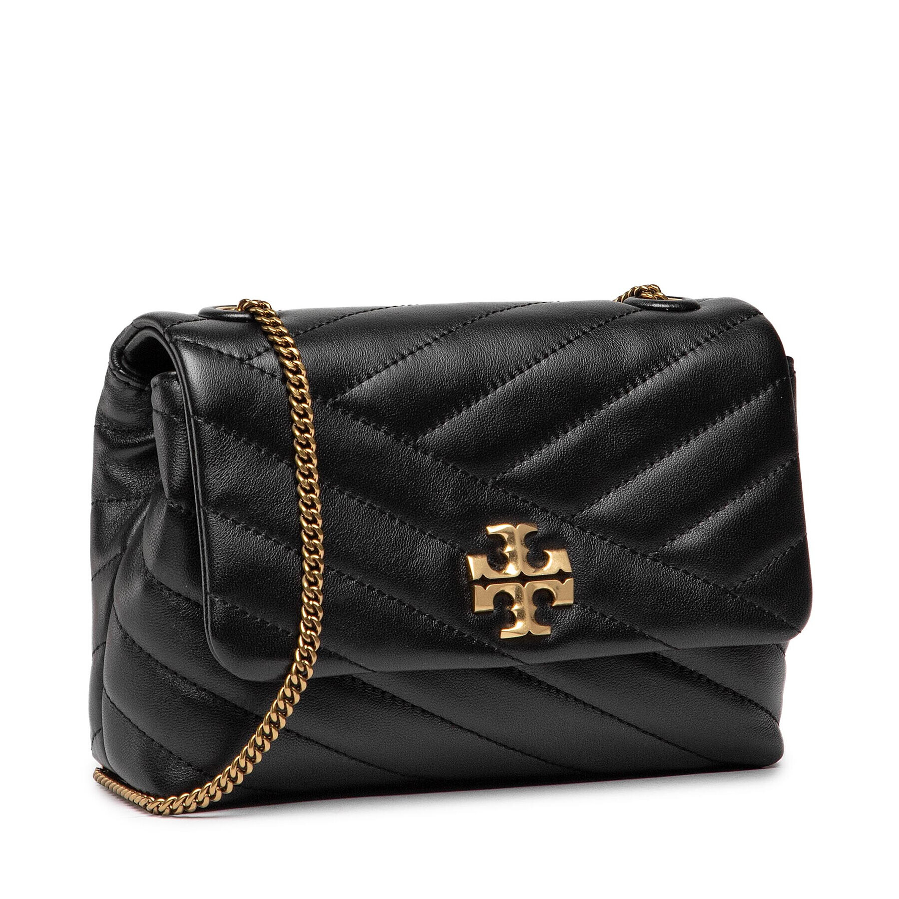 Tory Burch Kabelka Kira Chevron Mini Bag 90460 Černá - Pepit.cz