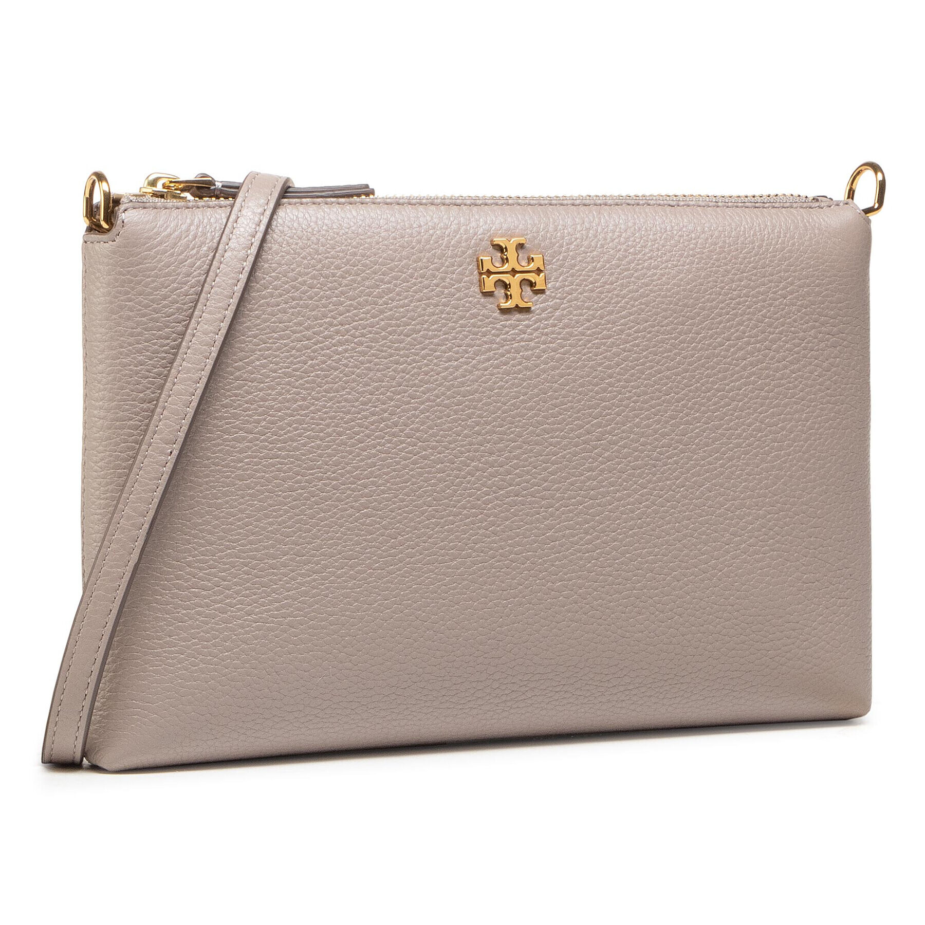 Tory Burch Kabelka Kira Pabbled Top-Zip Crossbody 61385 Šedá - Pepit.cz