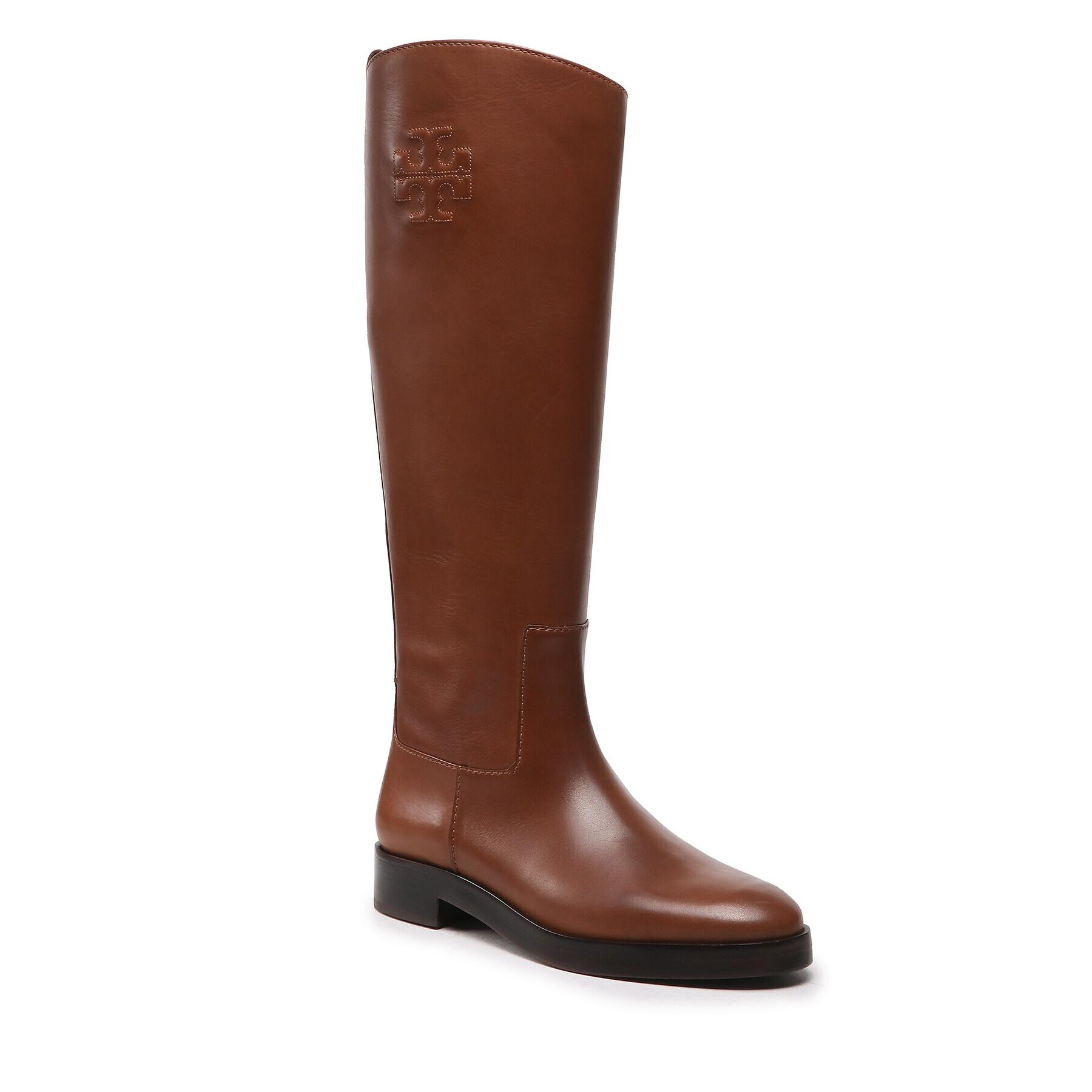 Tory Burch Kozačky The Riding Boot Hnědá - Pepit.cz