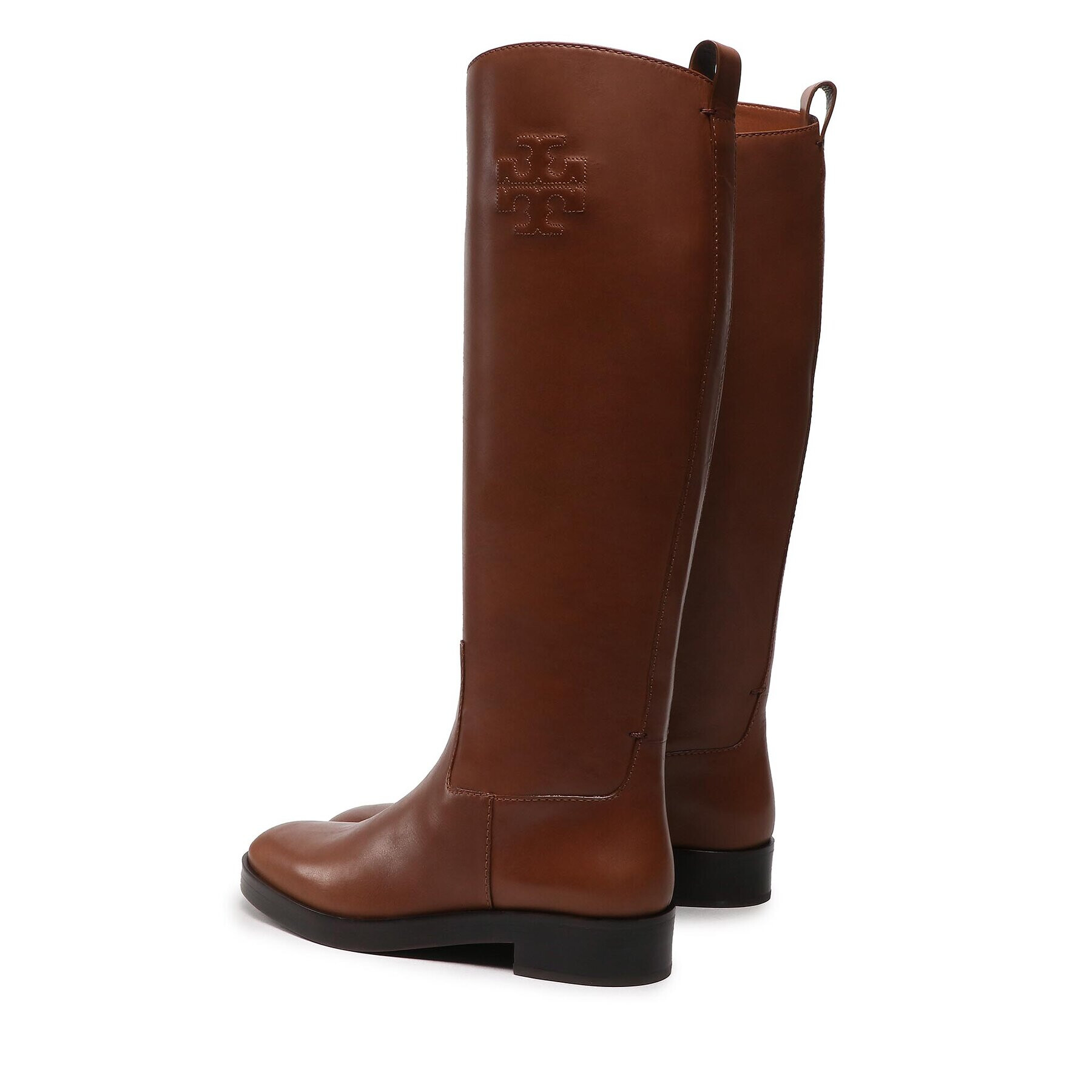 Tory Burch Kozačky The Riding Boot Hnědá - Pepit.cz