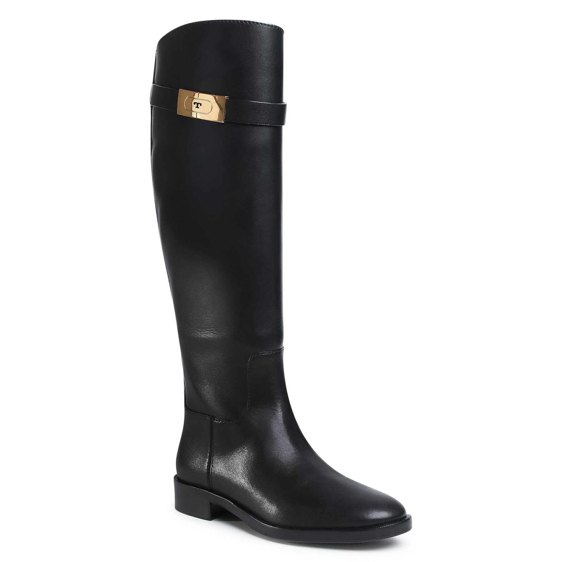 Tory Burch Kozačky ve vojenském stylu Riding Boot 77223 Černá - Pepit.cz