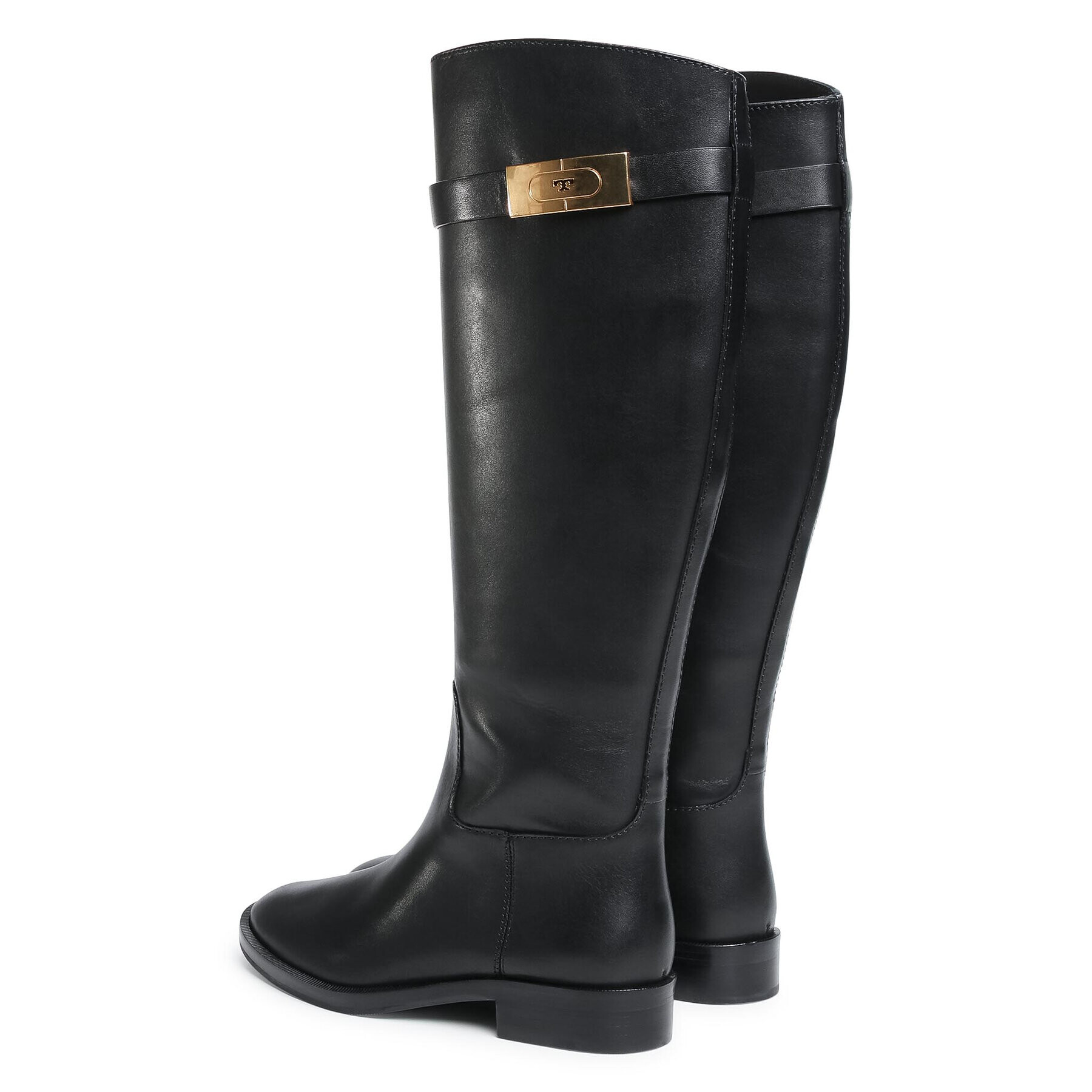 Tory Burch Kozačky ve vojenském stylu Riding Boot 77223 Černá - Pepit.cz