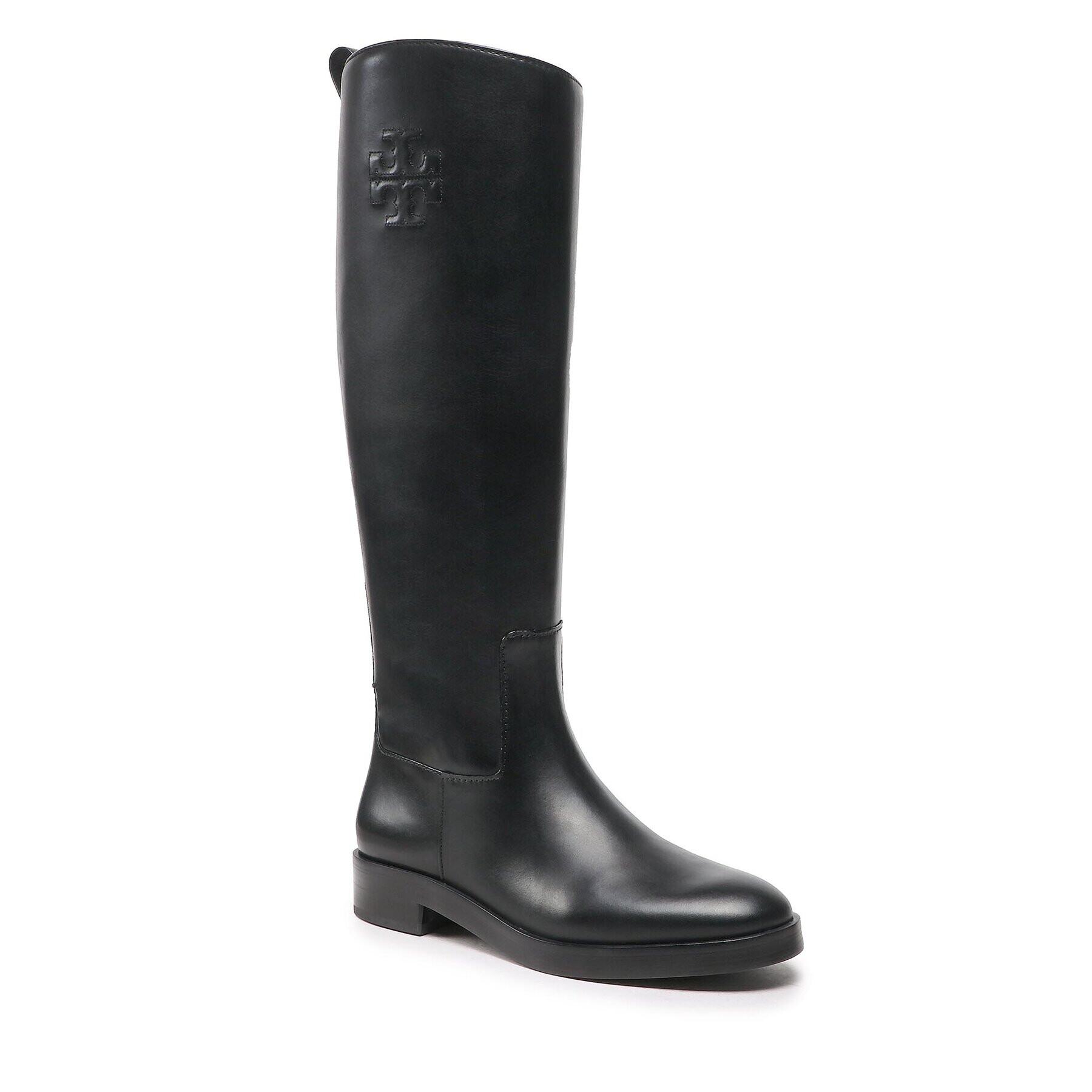 Tory Burch Kozačky ve vojenském stylu The Riding Boot 141232 Černá - Pepit.cz