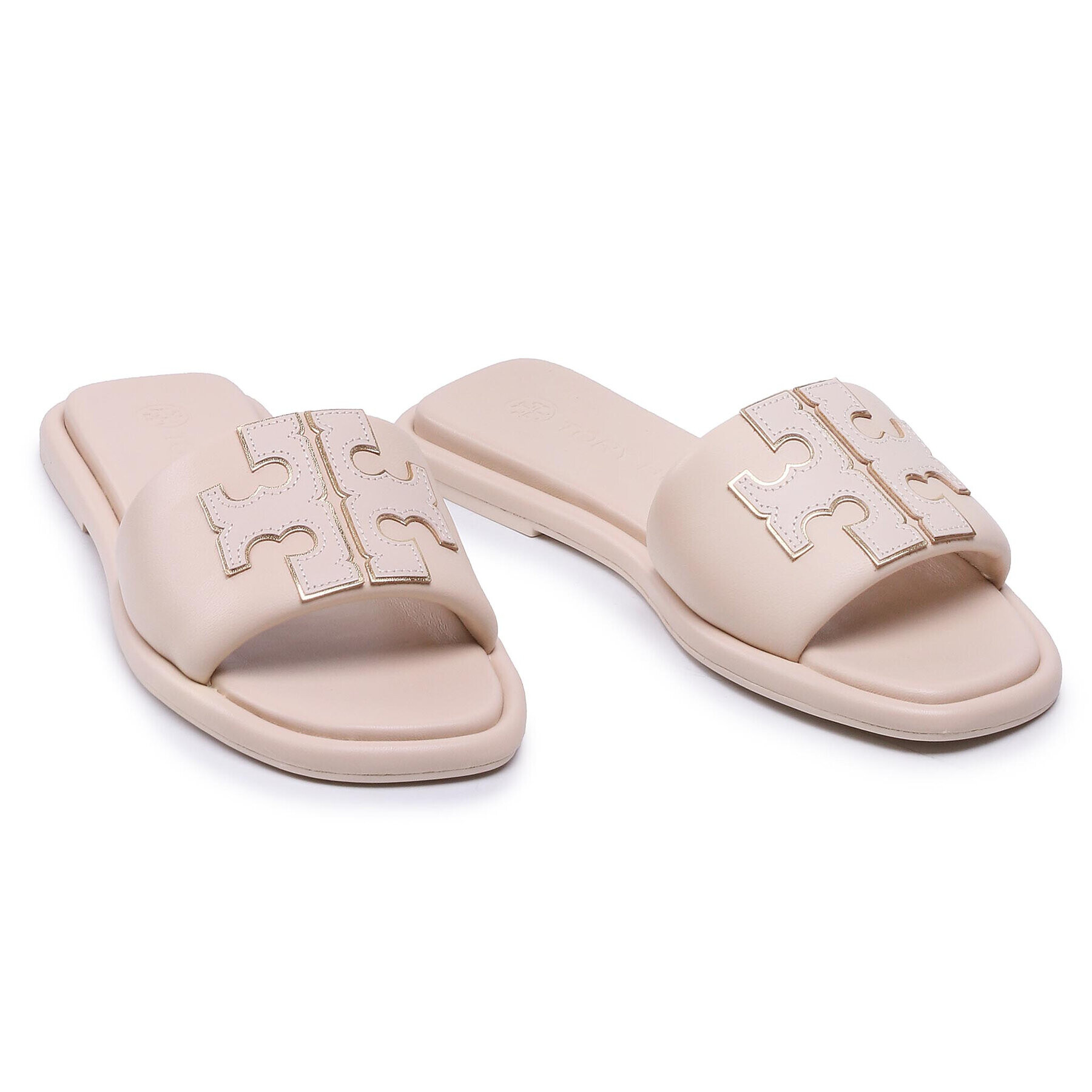 Tory Burch Nazouváky Double Sport Slide 79985 Béžová - Pepit.cz