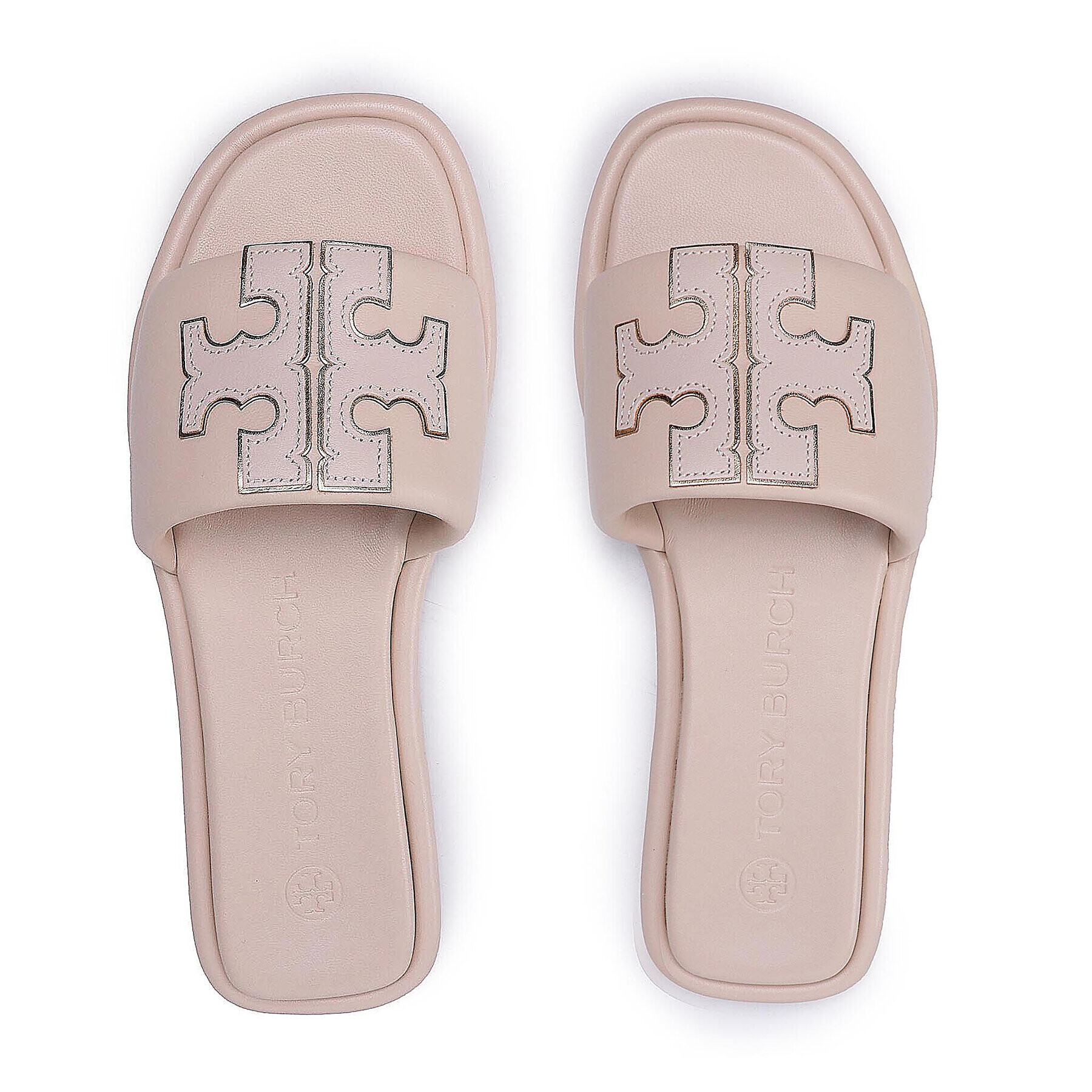 Tory Burch Nazouváky Double Sport Slide 79985 Béžová - Pepit.cz