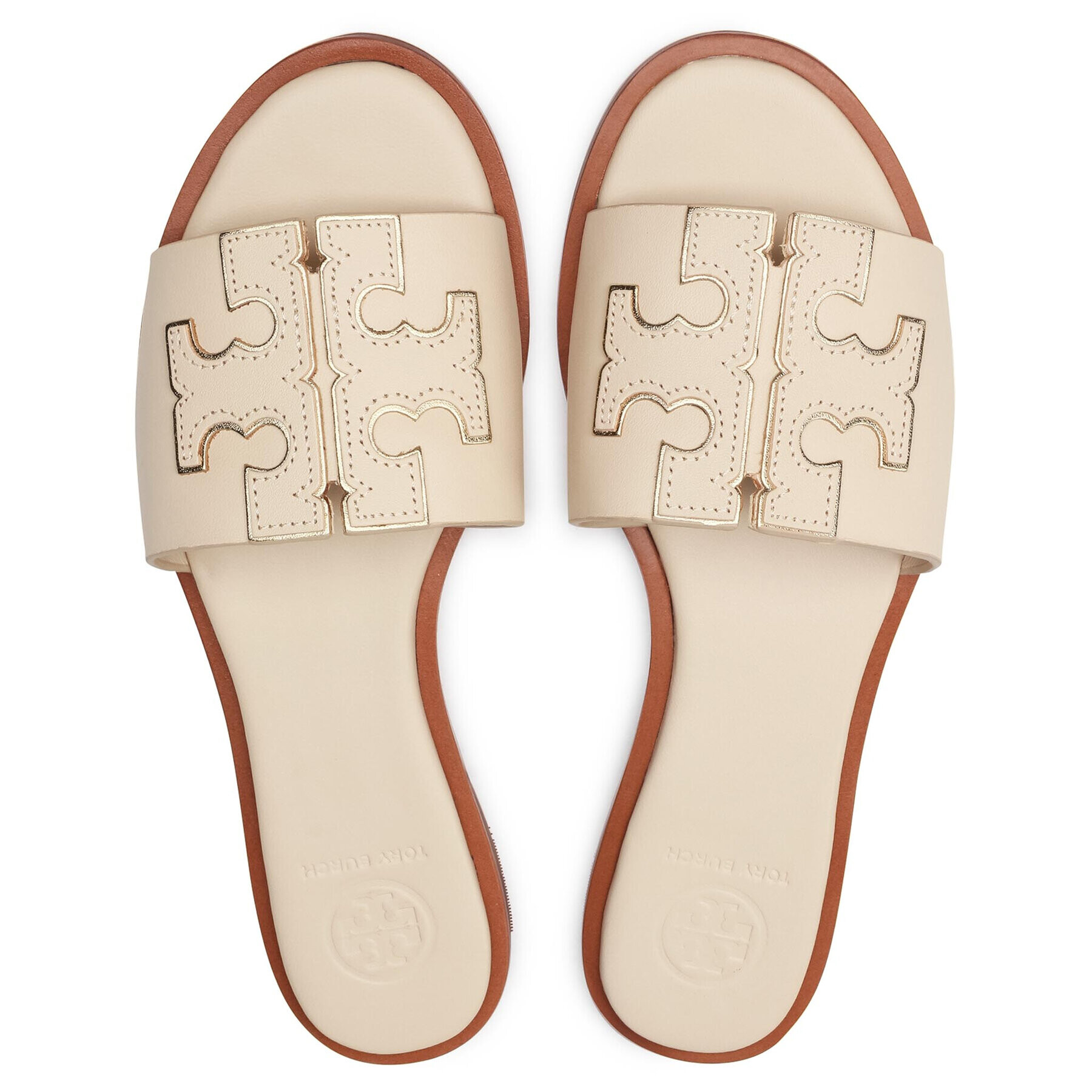 Tory Burch Nazouváky Ines Slide 50109 Béžová - Pepit.cz