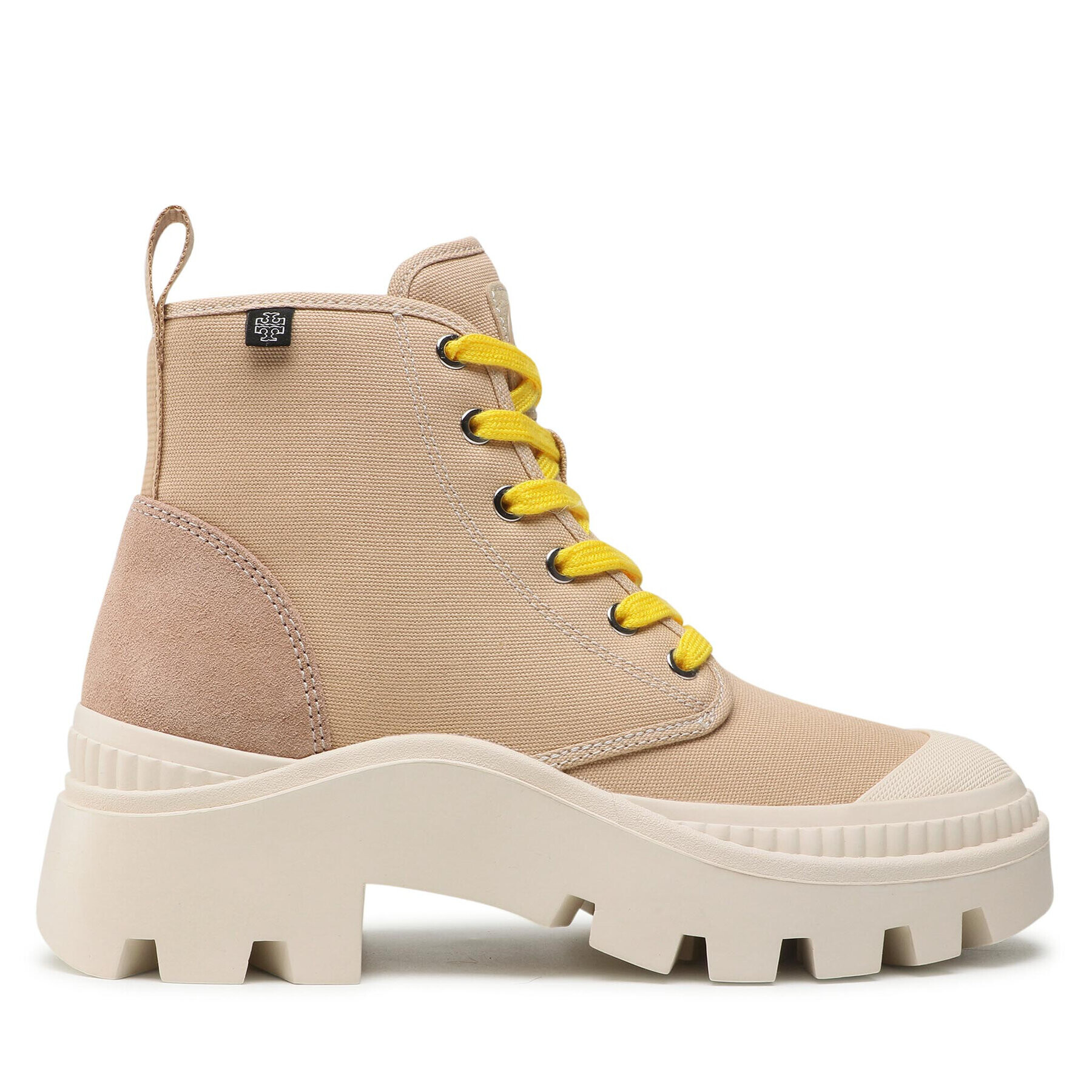 Tory Burch Polokozačky Camp Sneaker Boot 87696 Béžová - Pepit.cz