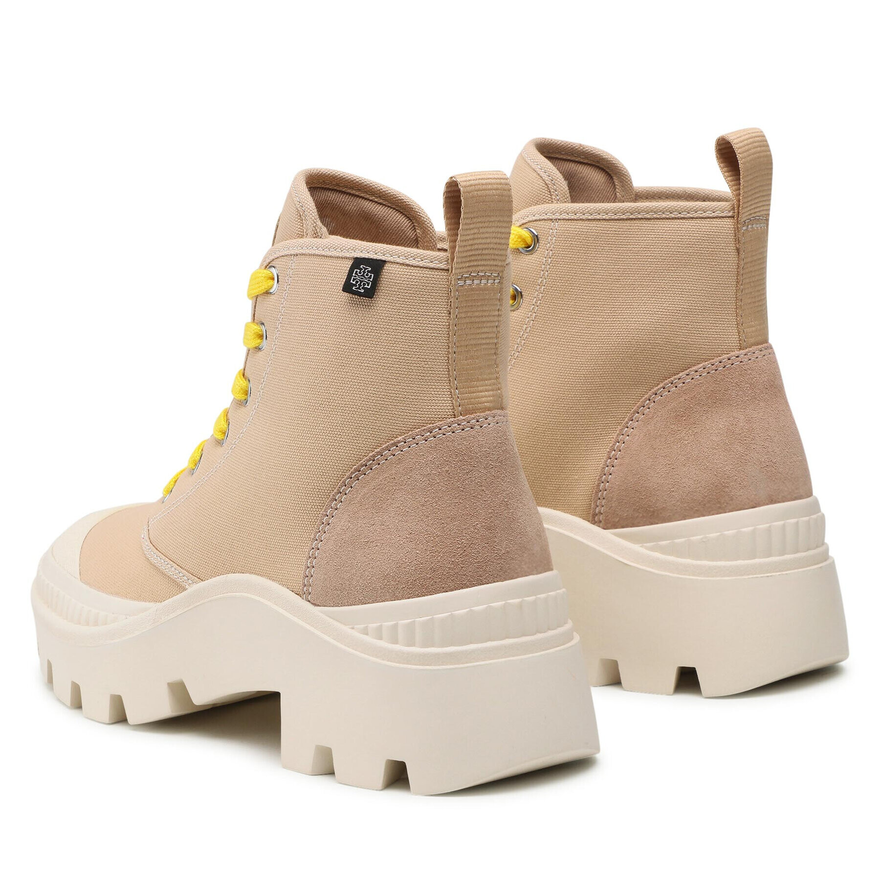 Tory Burch Polokozačky Camp Sneaker Boot 87696 Béžová - Pepit.cz