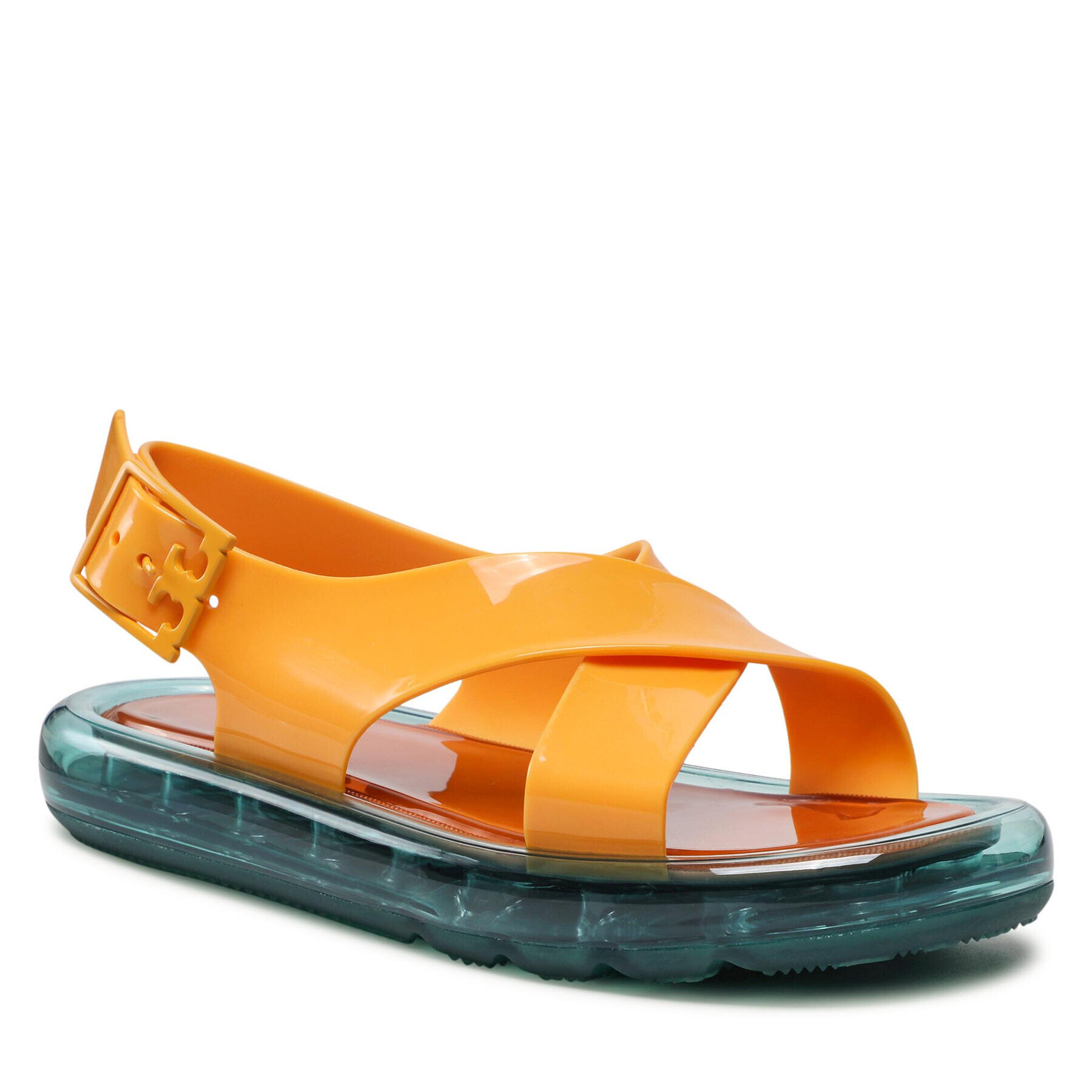 Tory Burch Sandály Criss Cross Bubble Jelly 87700 Oranžová - Pepit.cz