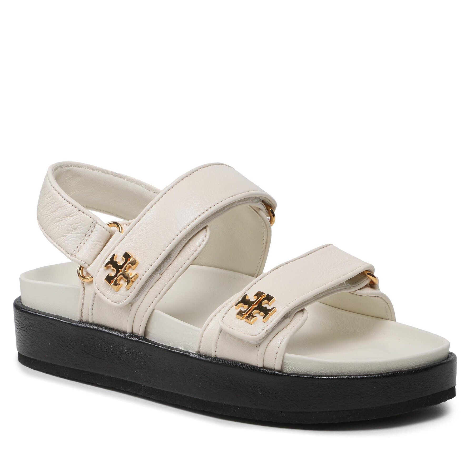 Tory Burch Sandály Kira Sport Sandal Calf Leather 144328 Écru - Pepit.cz