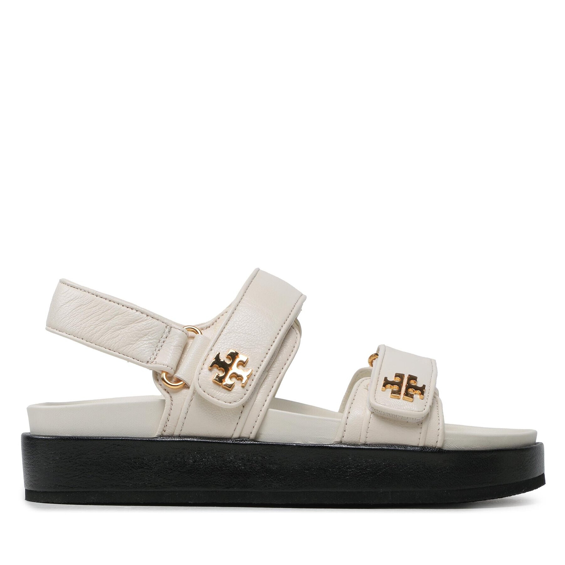 Tory Burch Sandály Kira Sport Sandal Calf Leather 144328 Écru - Pepit.cz