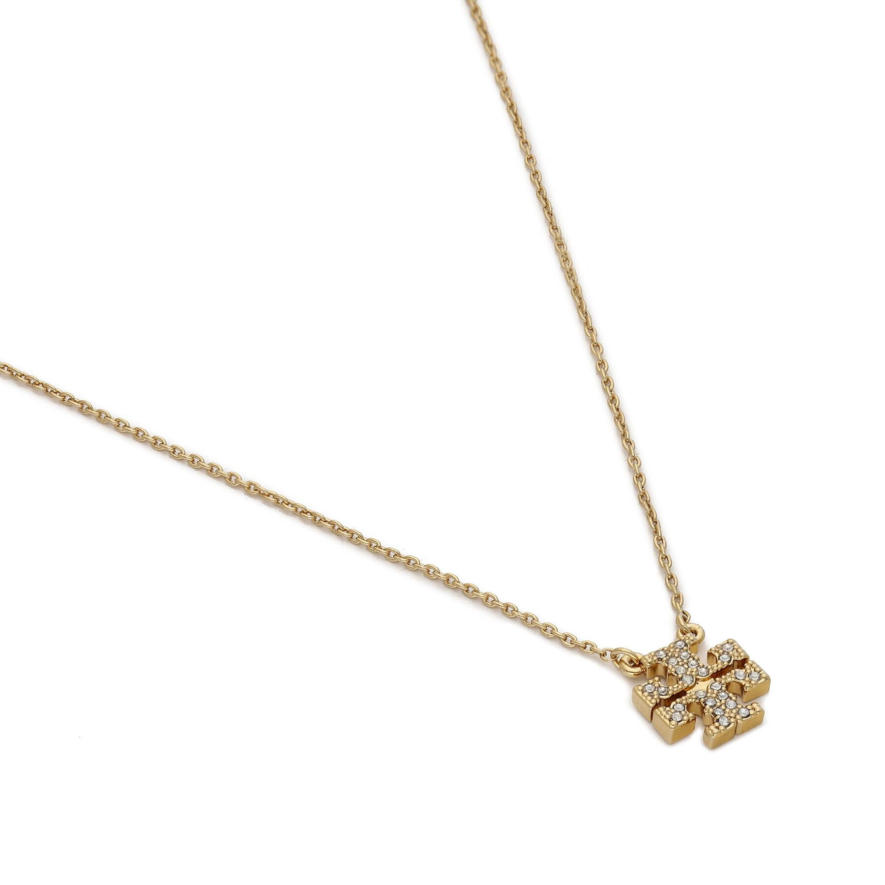 Tory Burch Set náušnice a náhrdelník Kira Pave Pendant And Stud Earring Set 145510 Zlatá - Pepit.cz