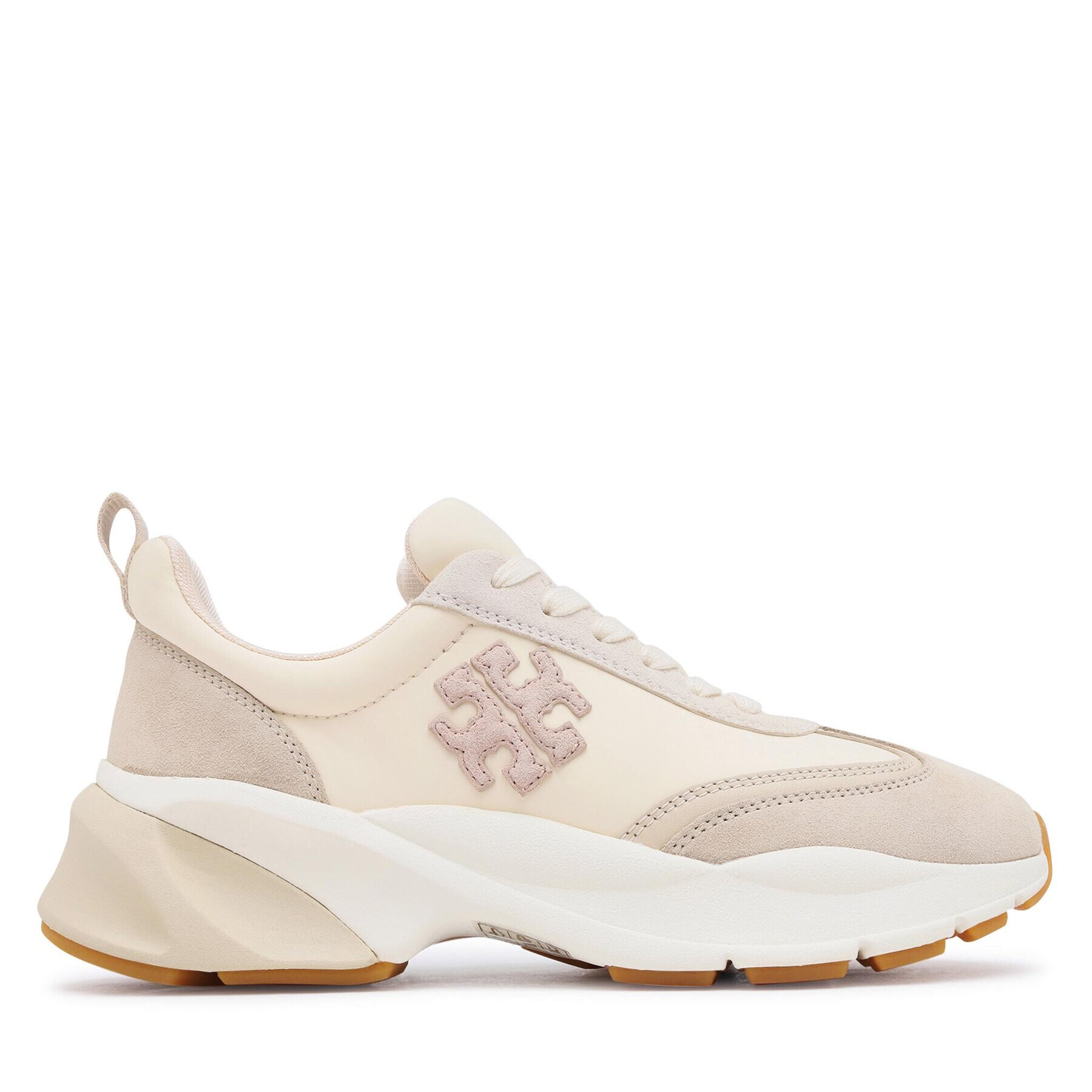 Tory Burch Sneakersy Good Luck Trainer 83833 Écru - Pepit.cz