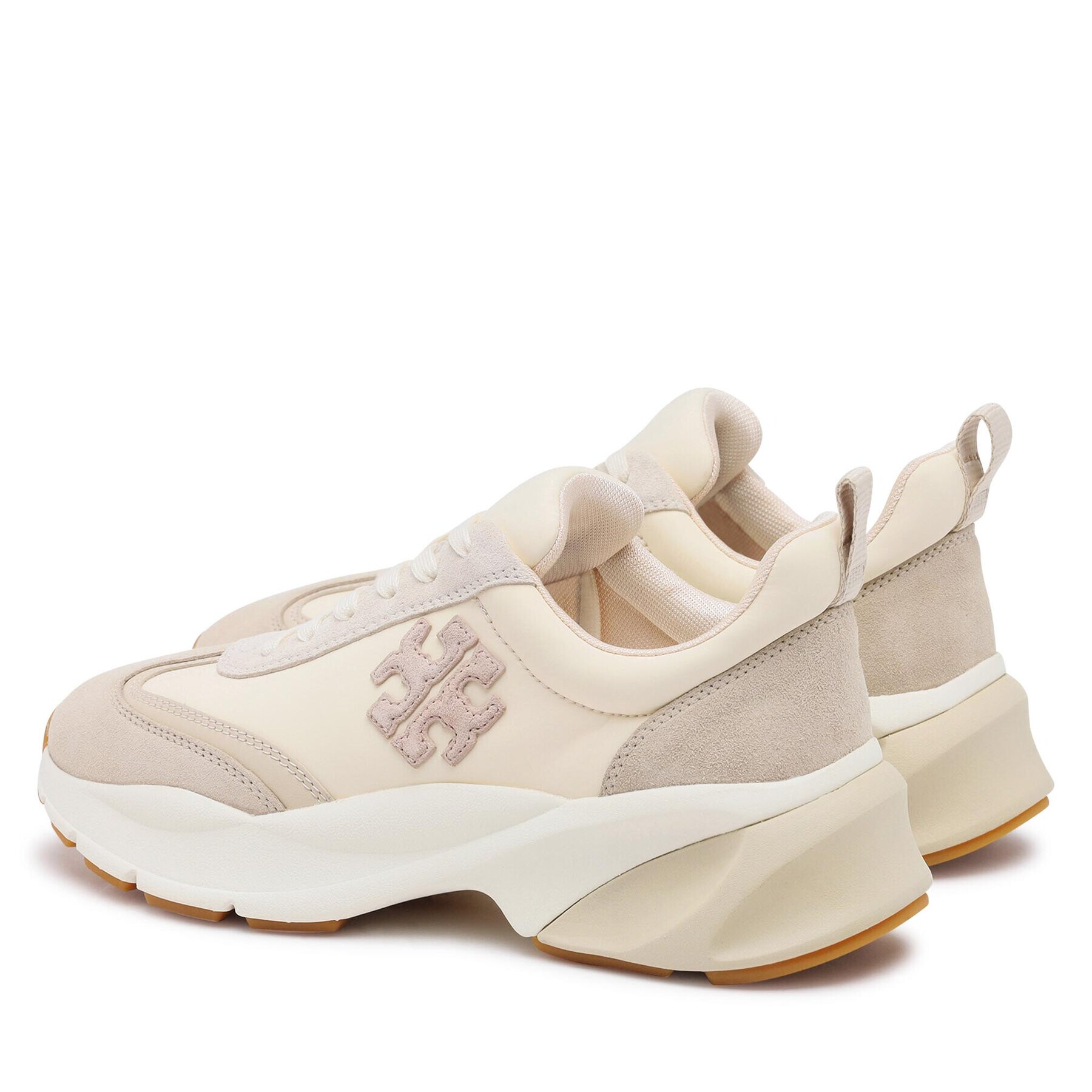 Tory Burch Sneakersy Good Luck Trainer 83833 Écru - Pepit.cz