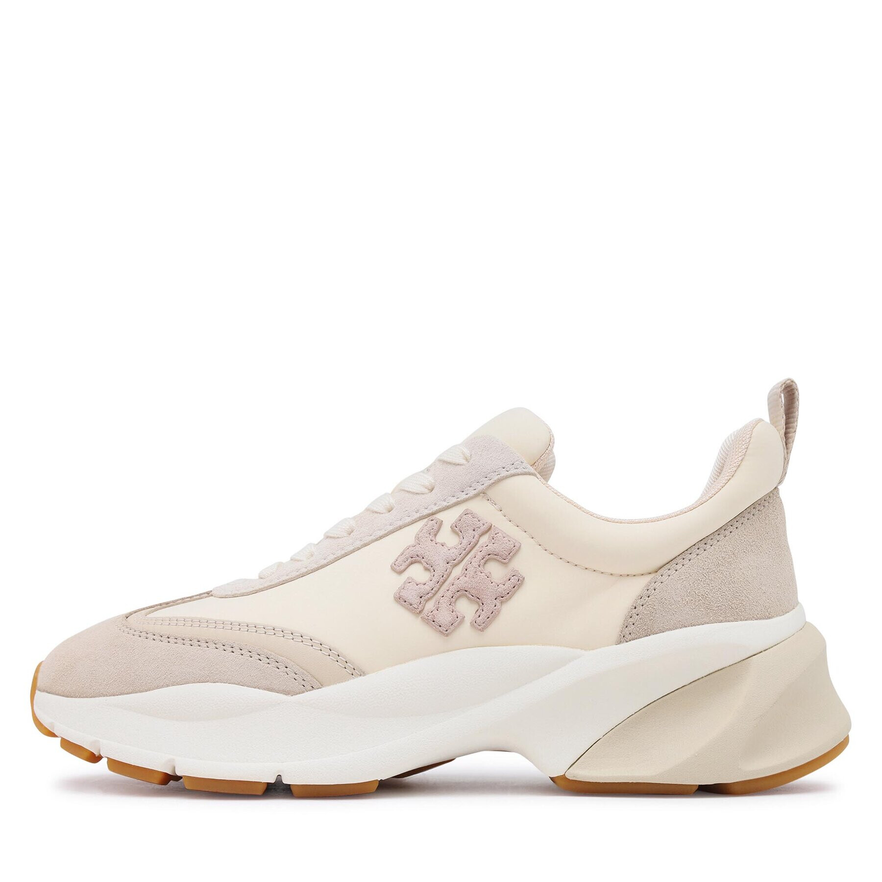 Tory Burch Sneakersy Good Luck Trainer 83833 Écru - Pepit.cz