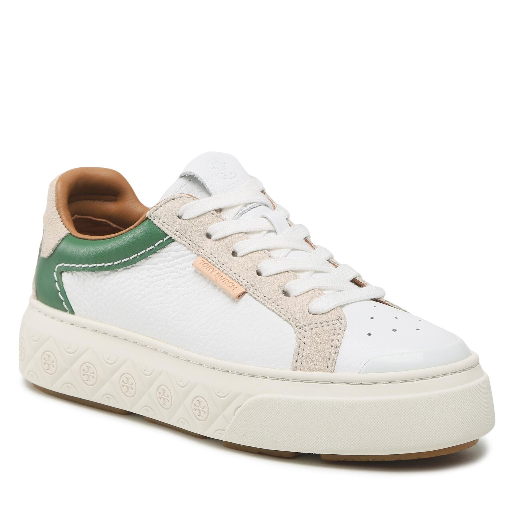 Tory Burch Sneakersy Ladybug Sneaker Adria 143066 Bílá - Pepit.cz