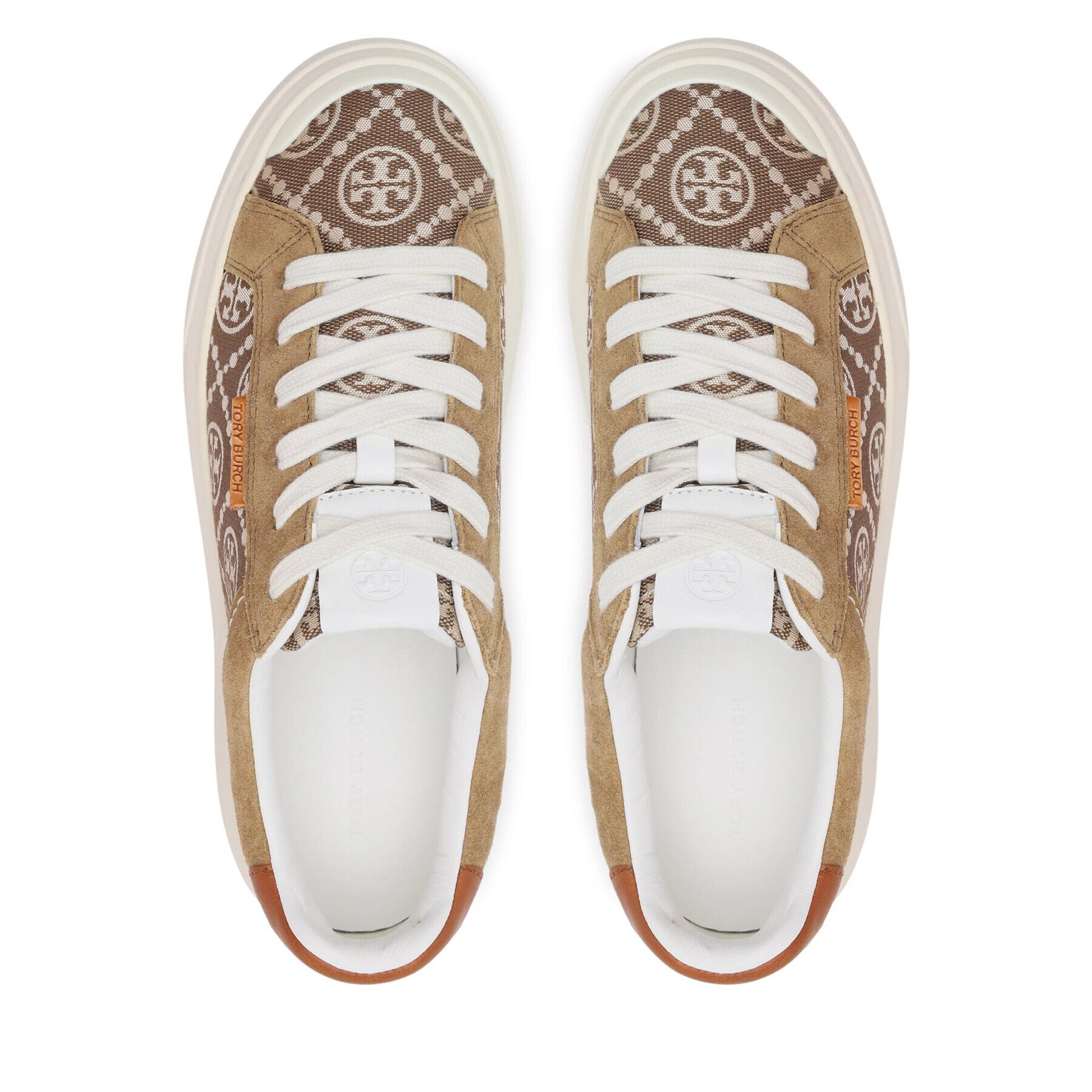 Tory Burch Sneakersy Monogram Ladybug 150229 Hnědá - Pepit.cz