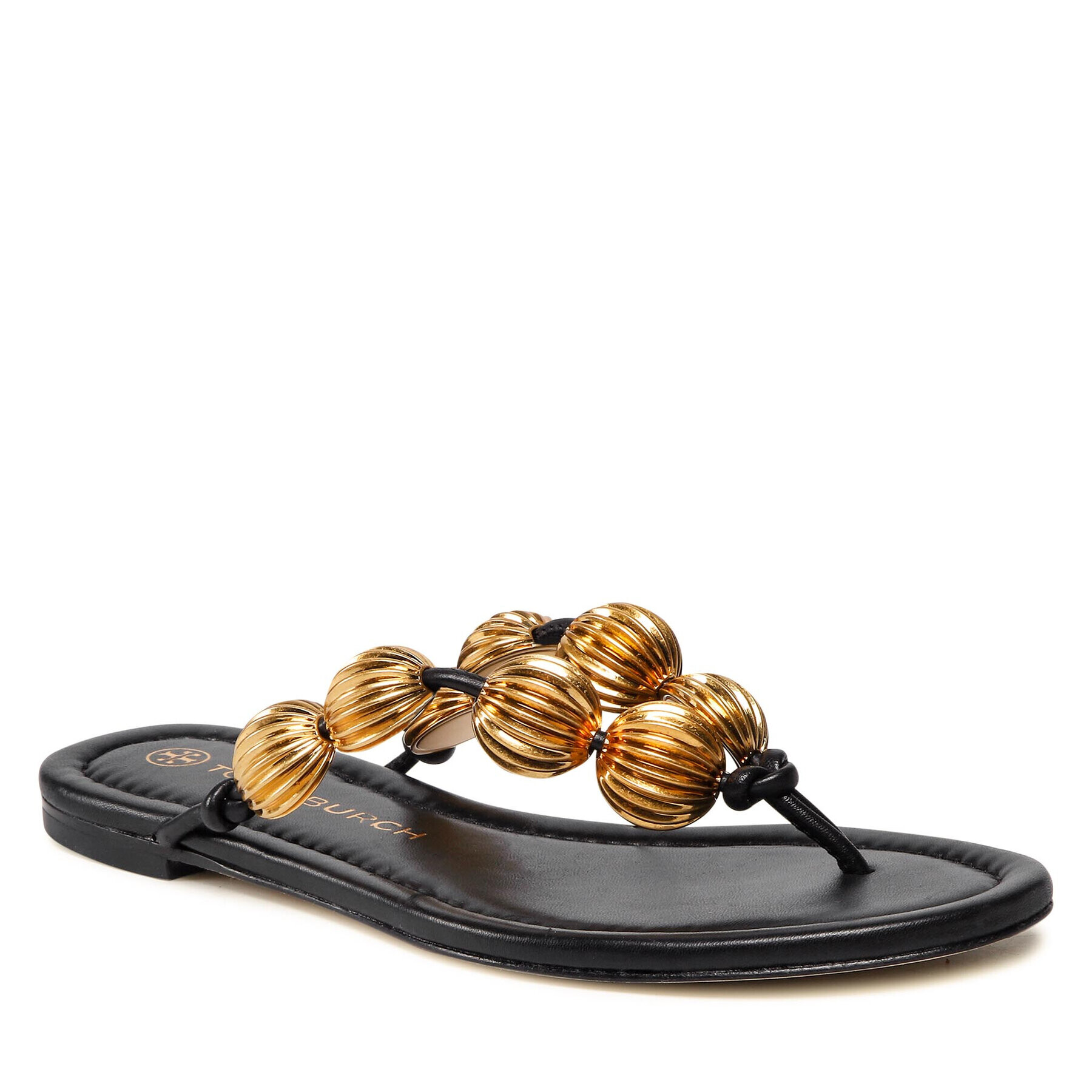 Tory Burch Žabky Capri Beaded Sandal 89384 Černá - Pepit.cz