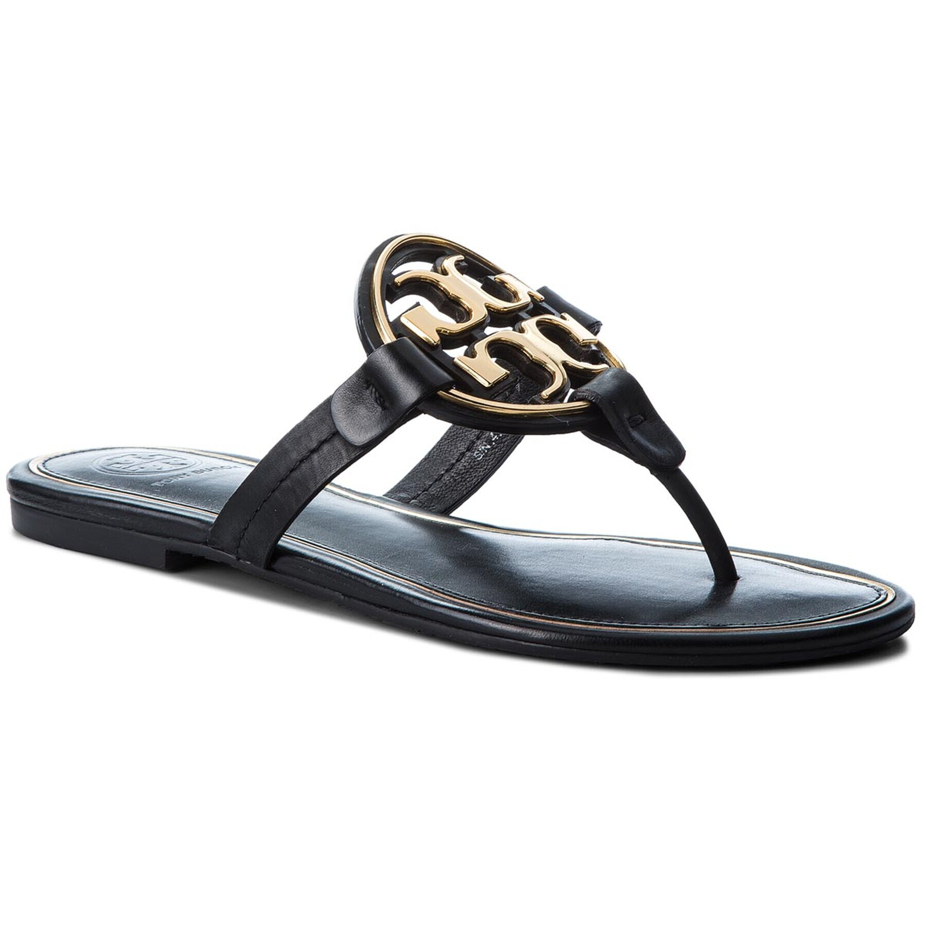 Tory Burch Žabky Metal Miller 47617 Černá - Pepit.cz