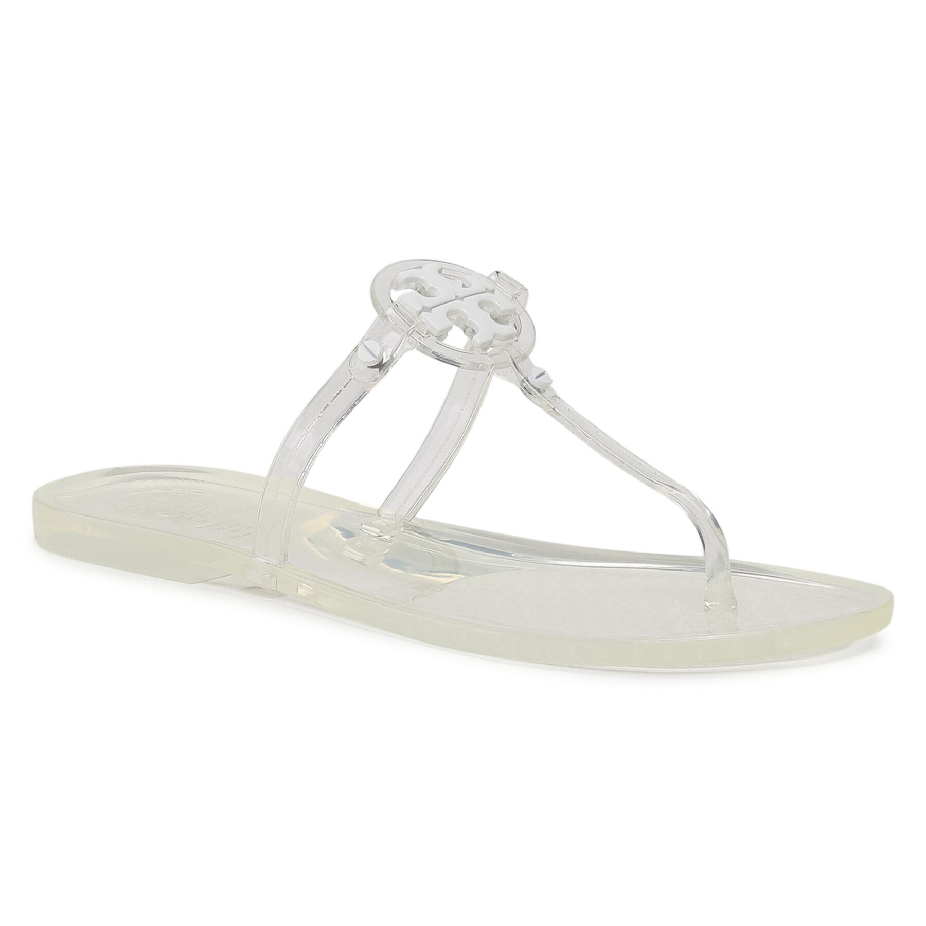 Tory Burch Žabky Mini Miller Flat Thong 65039 Bílá - Pepit.cz