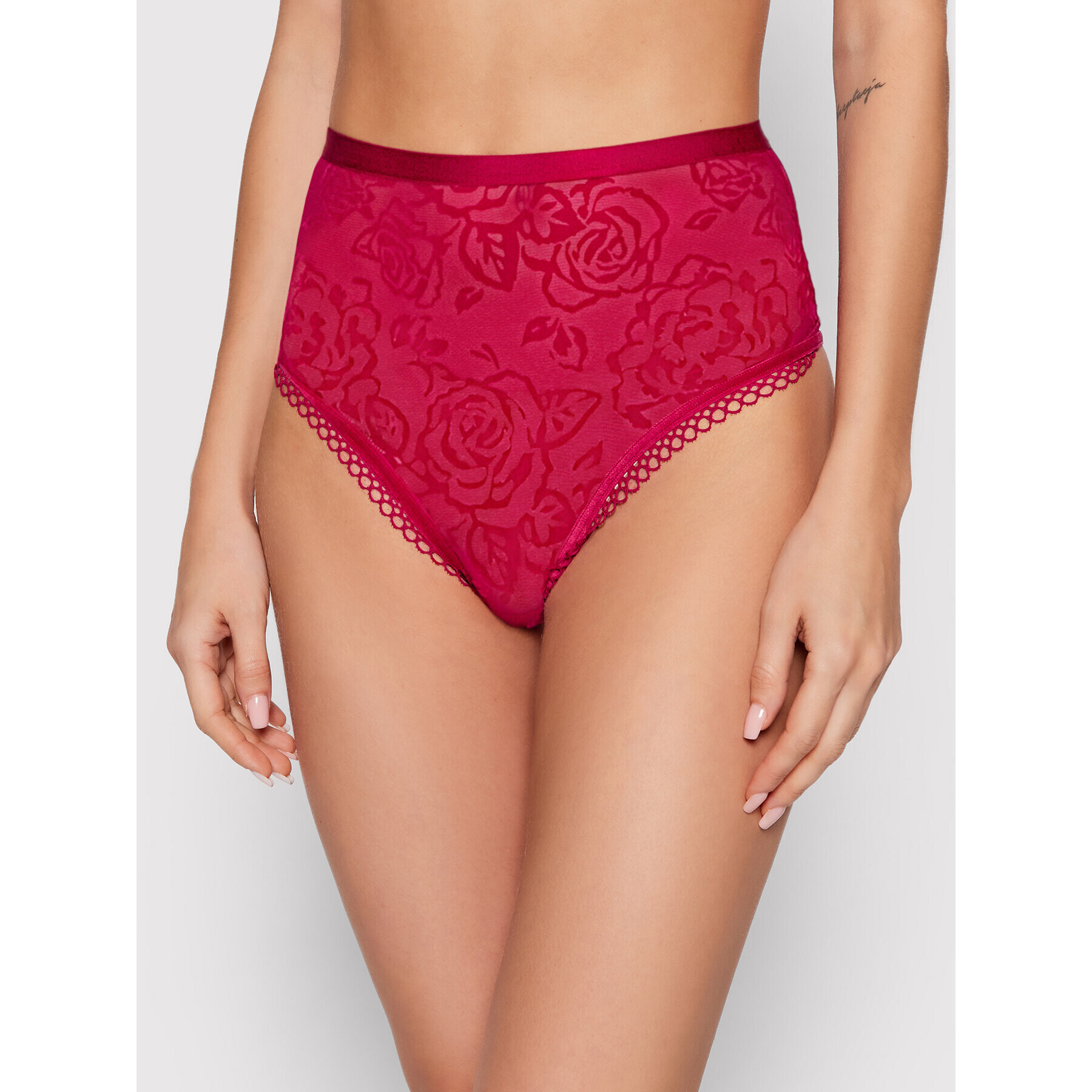 Triumph Brazilské kalhotky s vysokým pasem Velvet Rose Spotlight 10205655 Růžová - Pepit.cz