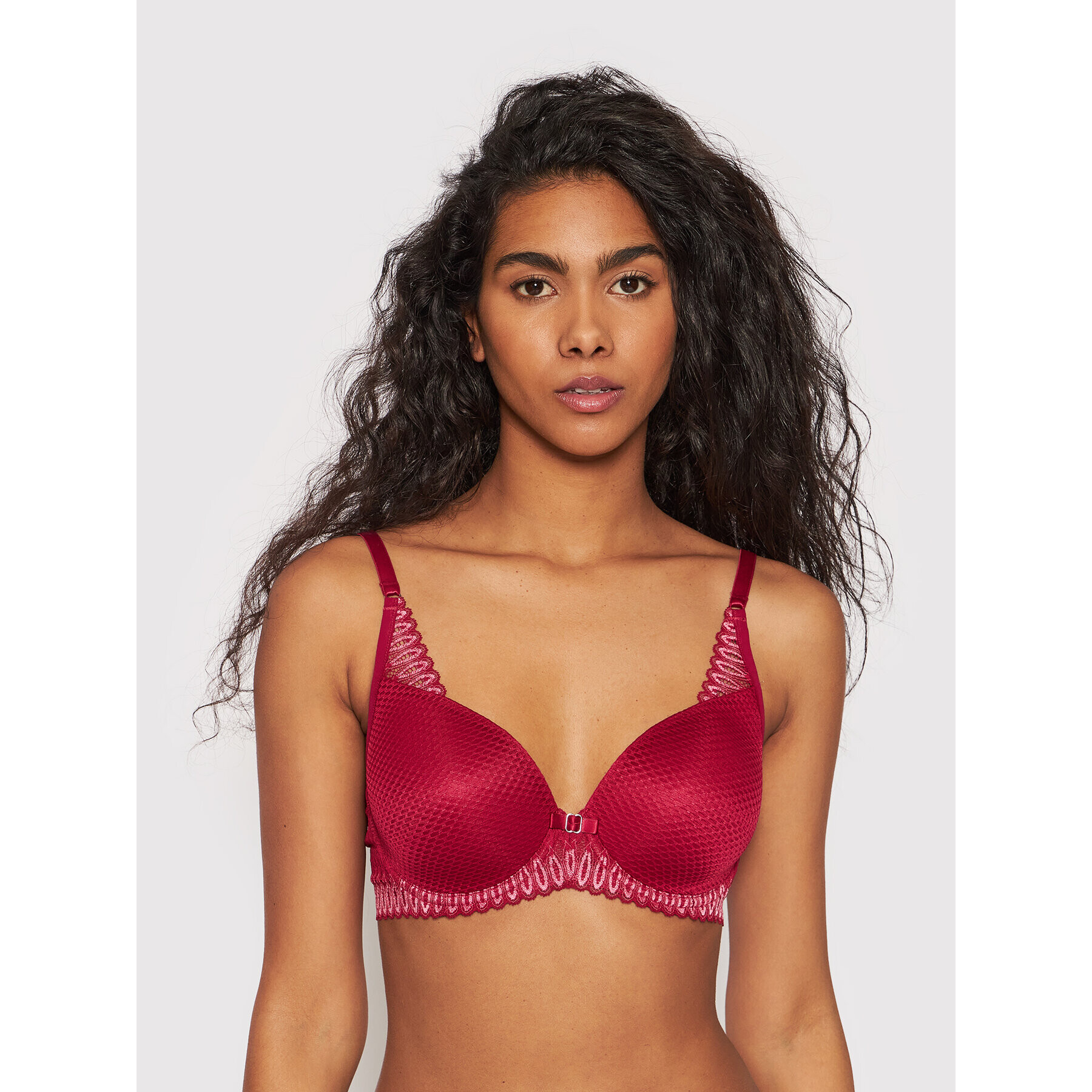 Triumph Podprsenka Bralette Aura Spotlight 10207996 Bordó - Pepit.cz