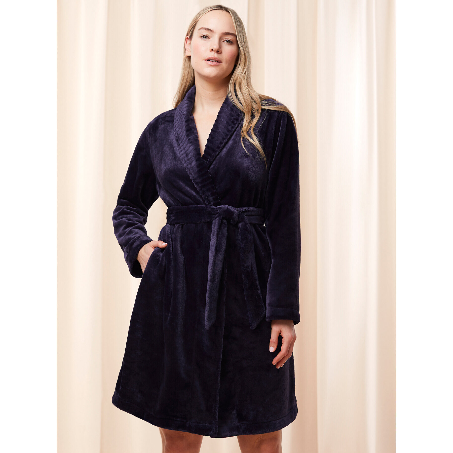 Triumph Župan Robes Fleece Robe 01 10216526 Tmavomodrá - Pepit.cz